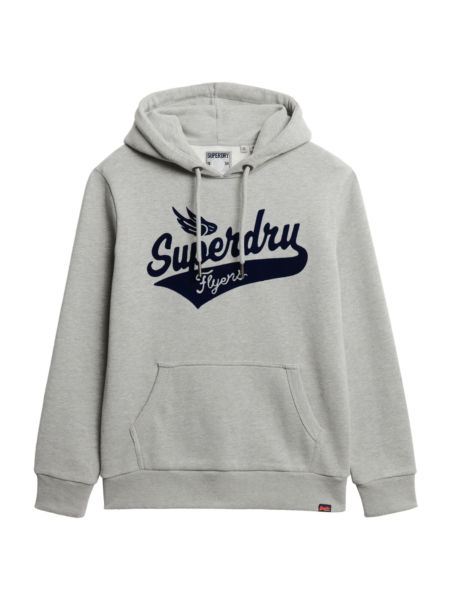 Superdry & Co Bluză de molton 'FLYERS'  bleumarin / gri