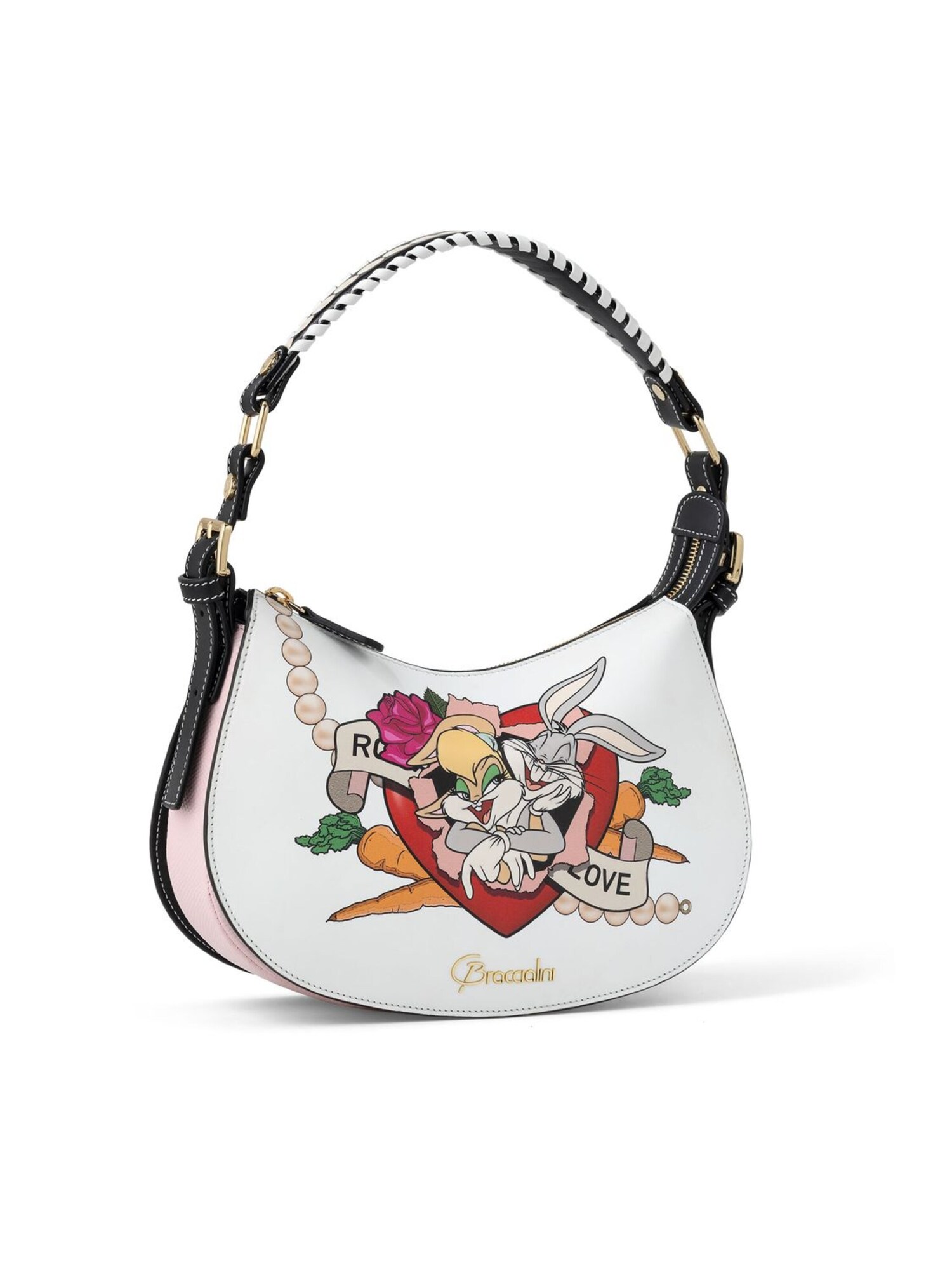 Braccialini Bolso de hombro 'Ginevra Looney Tunes'  blanco – imagen 5
