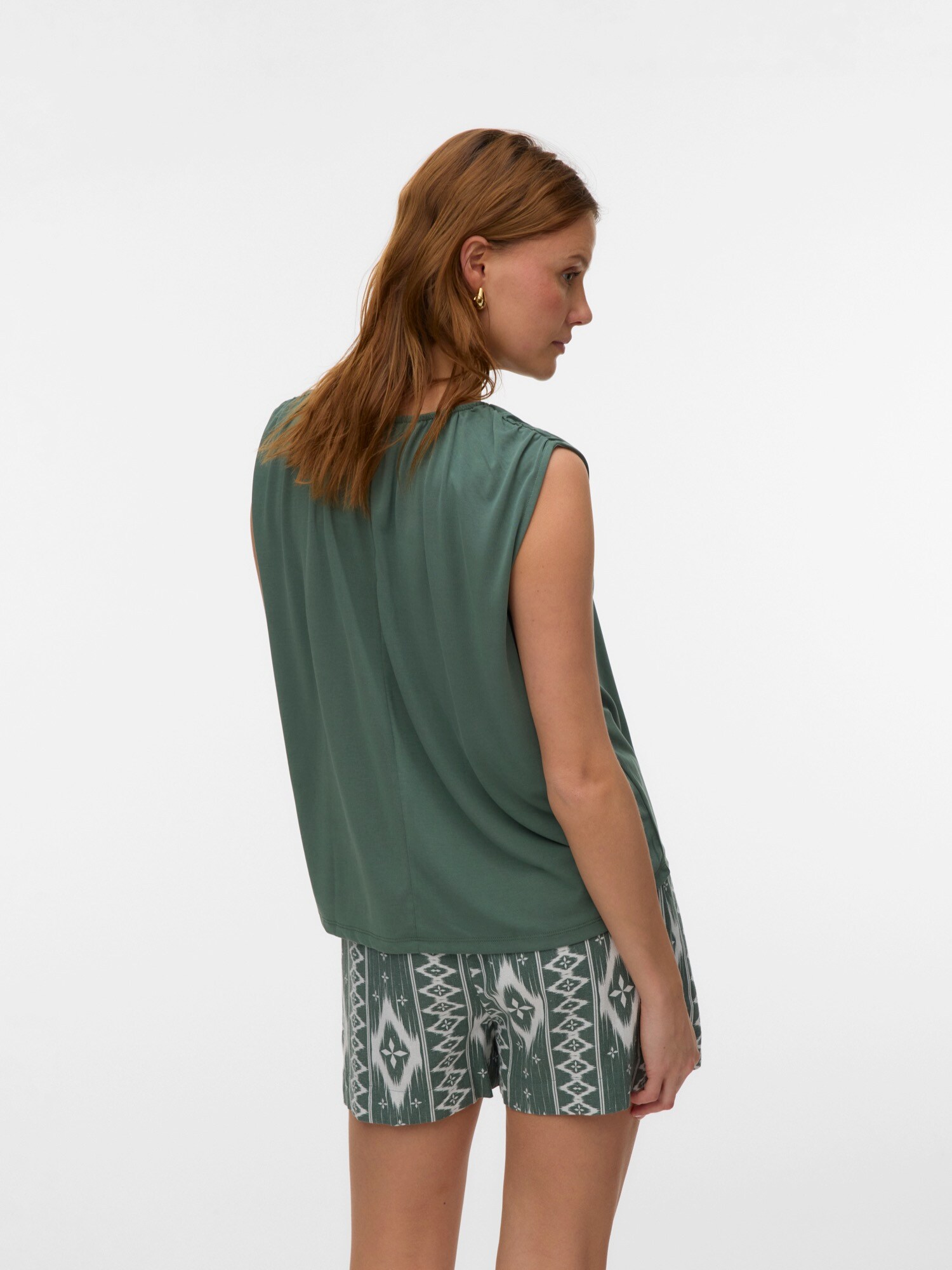 VERO MODA Top 'FILLI'  tmavozelená (obrázok 3)