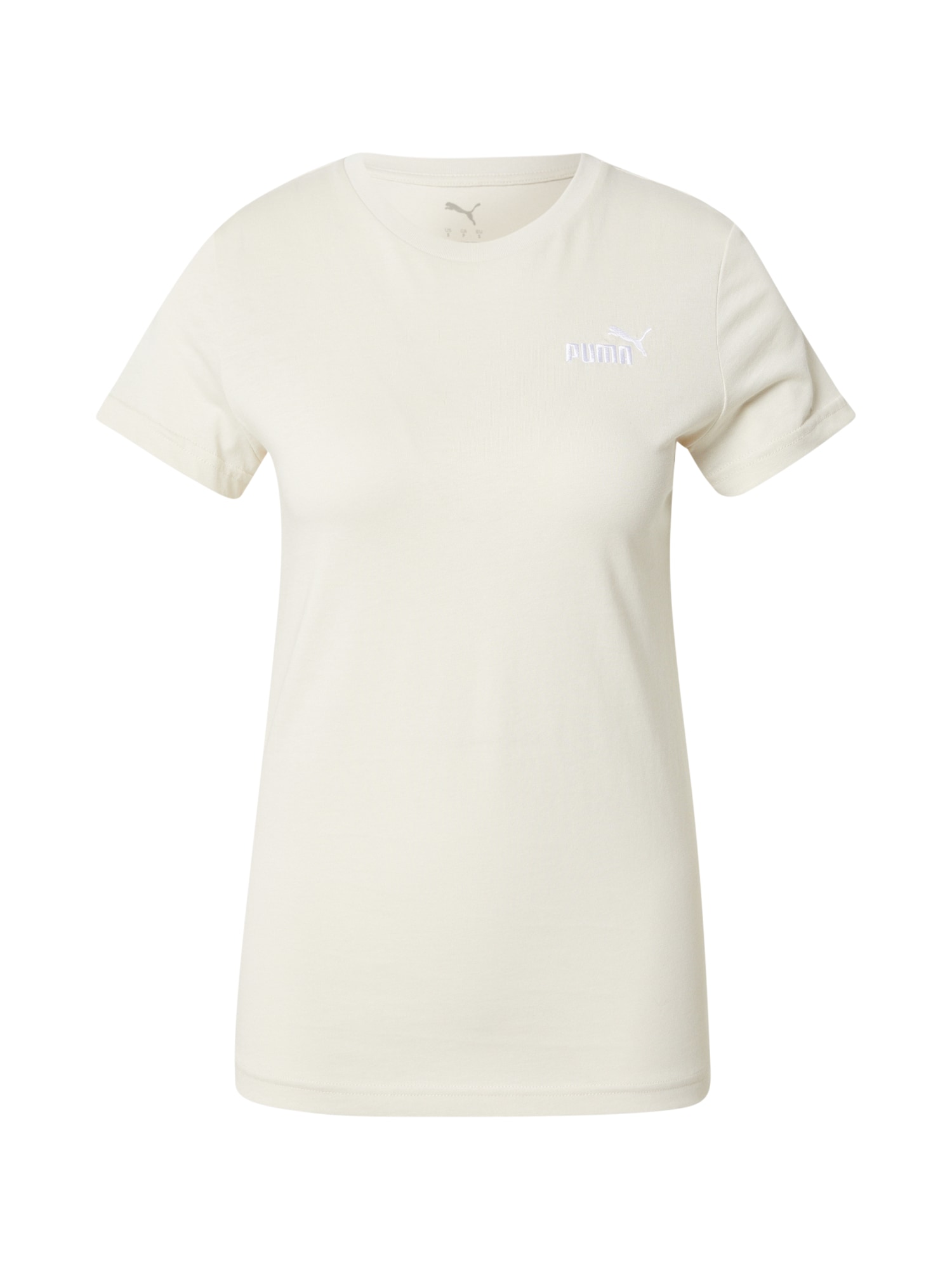 PUMA Tricou funcțional ESS Small No. 1  alb / alb natural