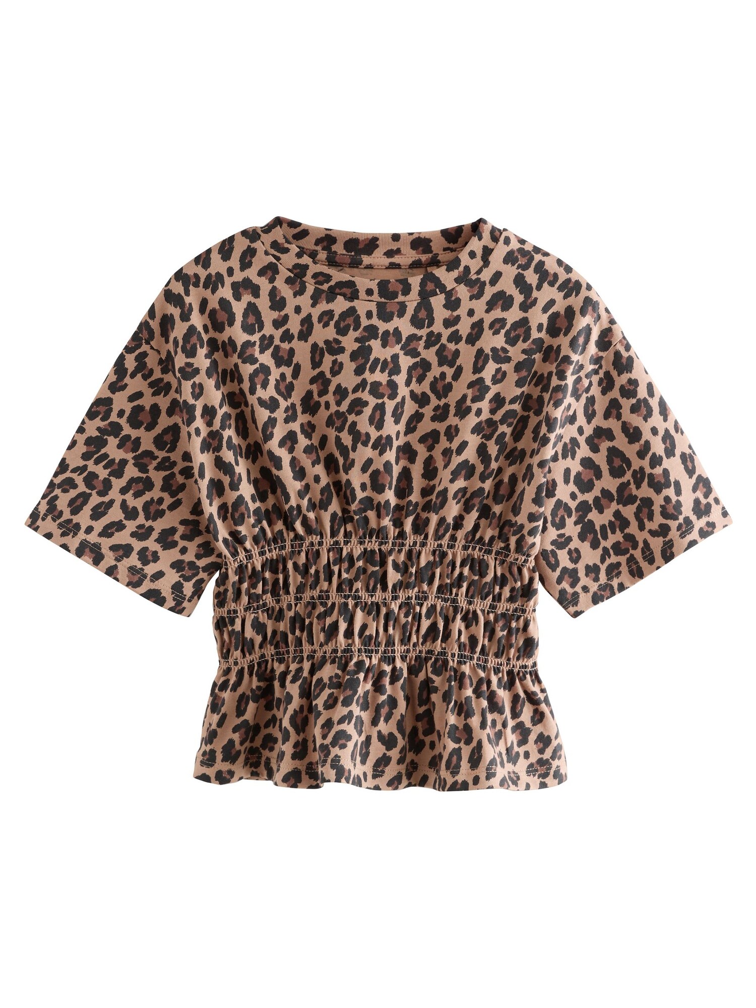 Next Tricou  maro / negru