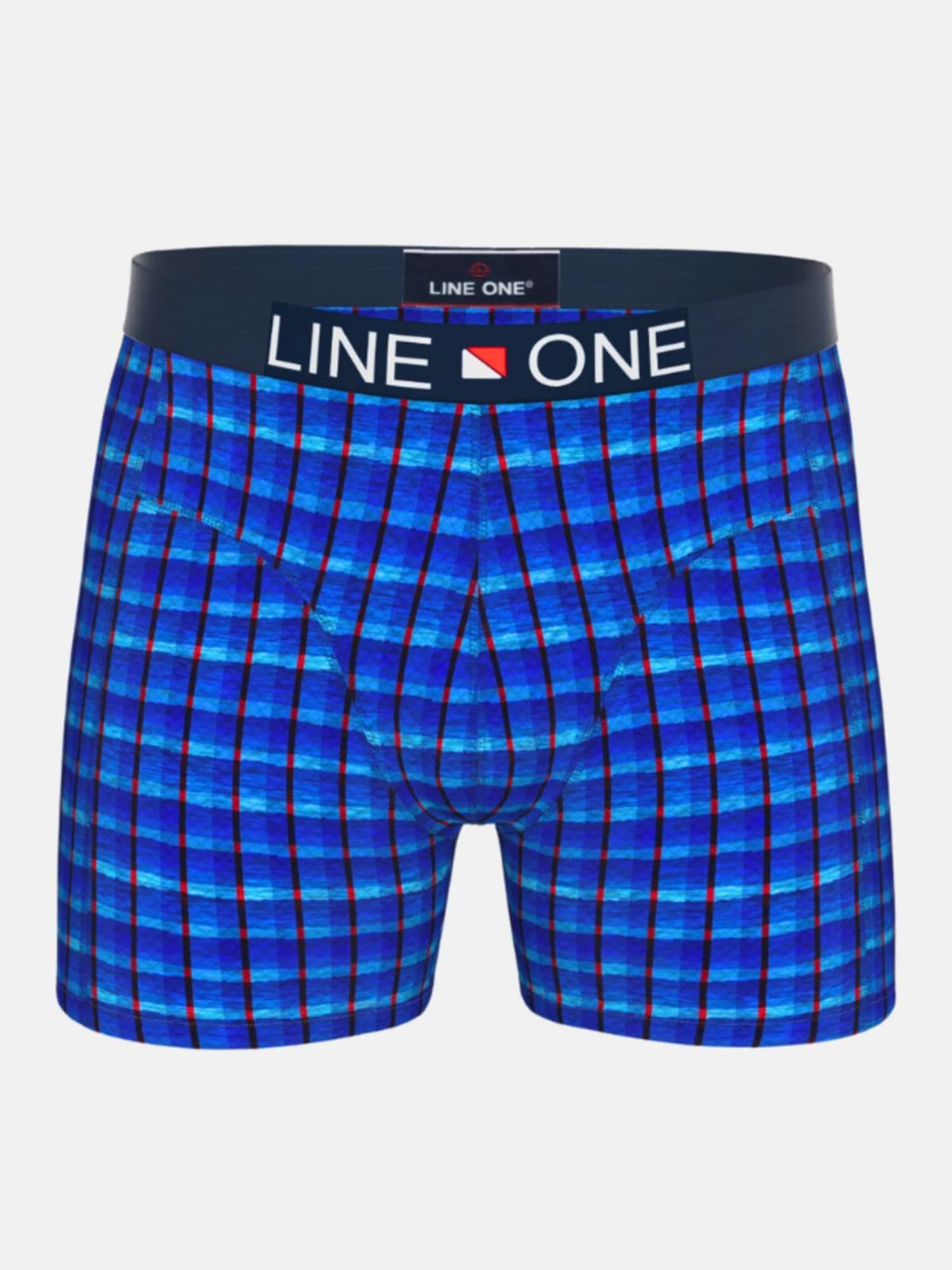 Line One Bokserice 'Line One Herren Boxershorts "Nautic III"' plavi traper