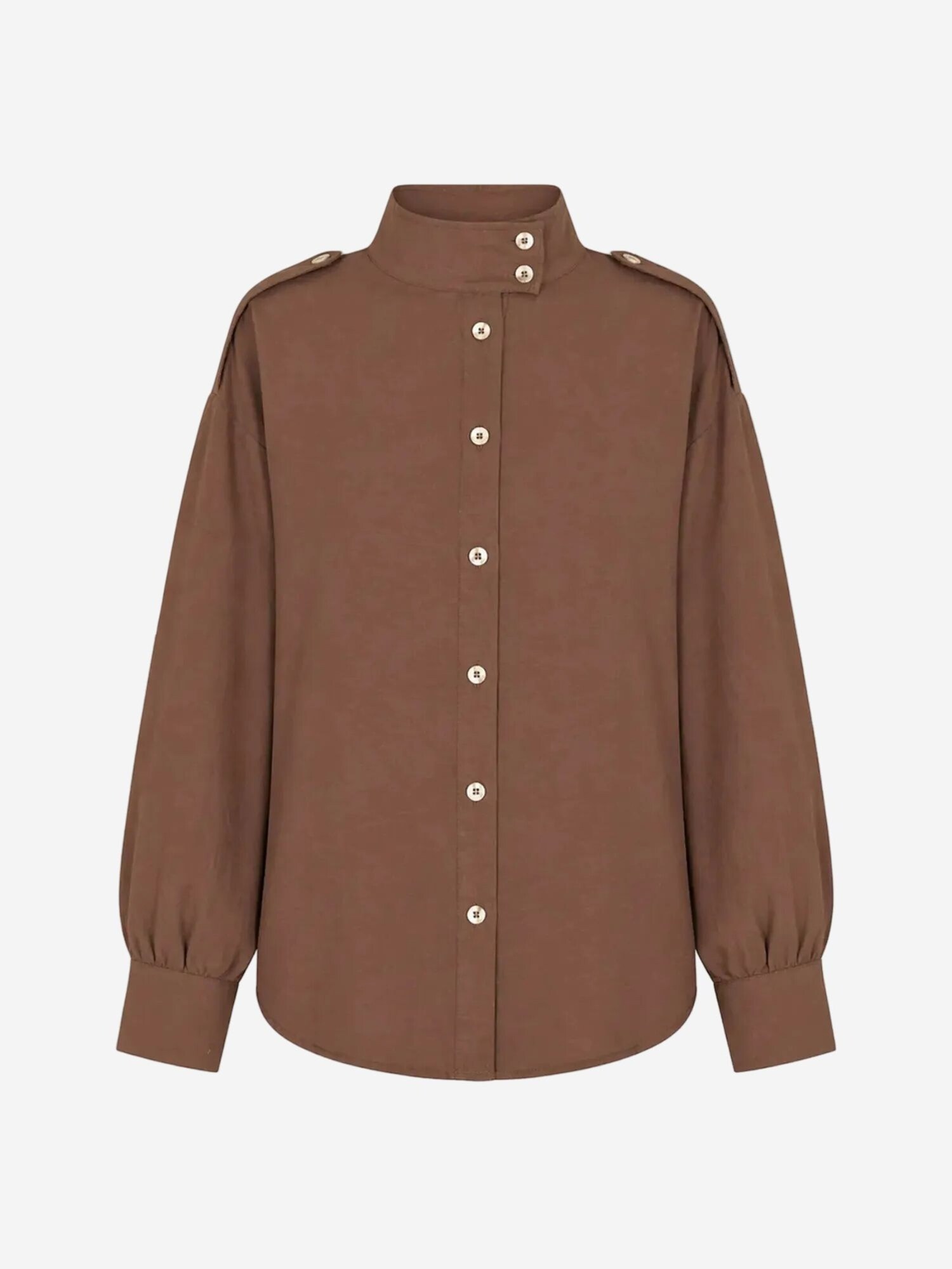 MixRay Majica 'Hemden' tamno smeđa