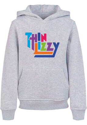 Merchcode Sweatshirt ‘Thin Lizzy – Classic ‘ Blauw / Azuur / Grijs gemêleerd / Donkeroranje