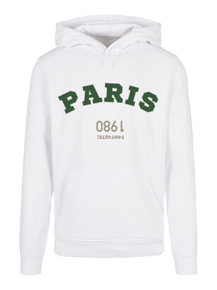 F4NT4STIC Sweatshirt ‘Paris’ Stone grey / Donkergroen / Wit