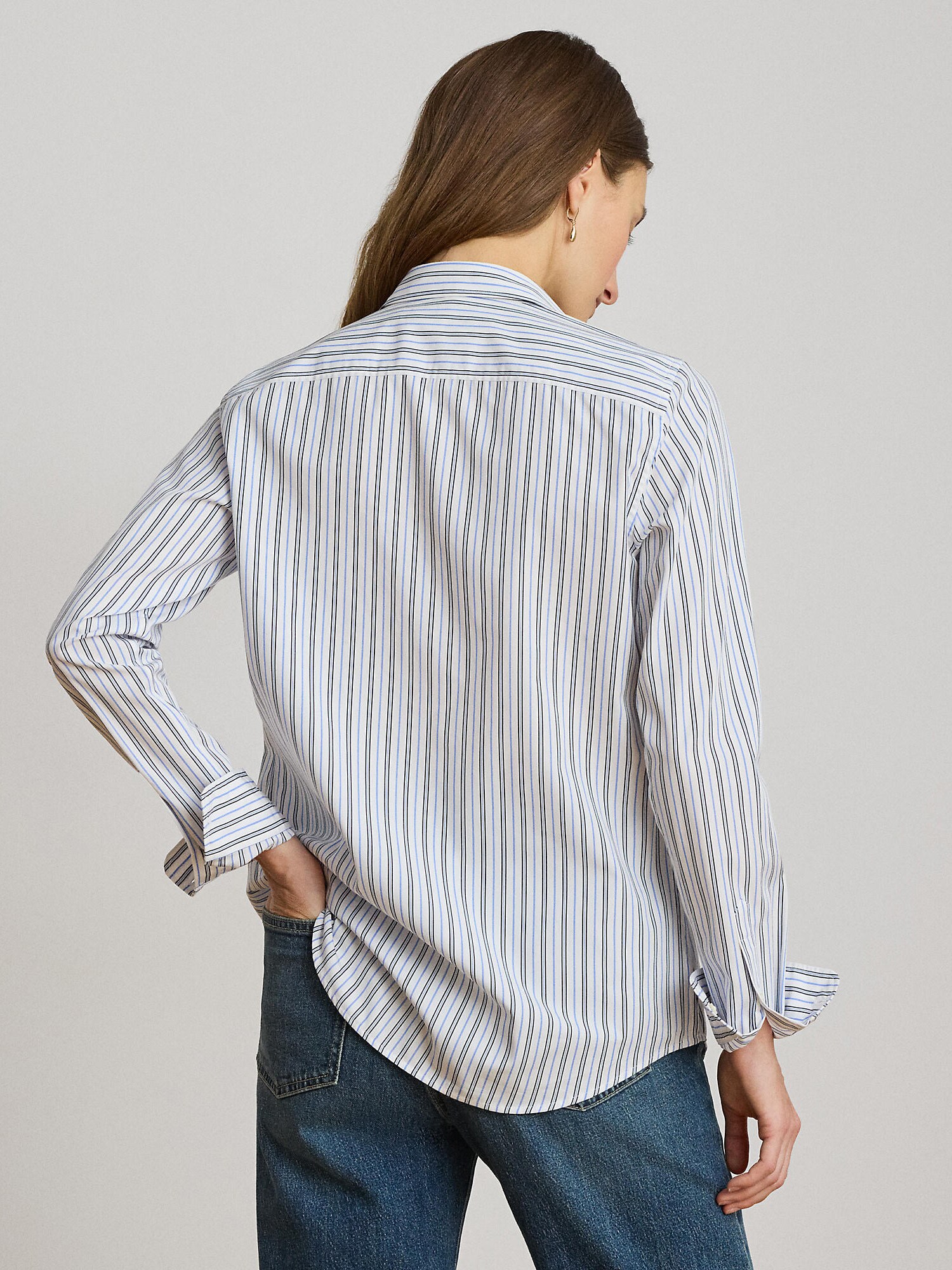 Lauren Ralph Lauren Blusa  azul claro / negro / blanco – imagen 3