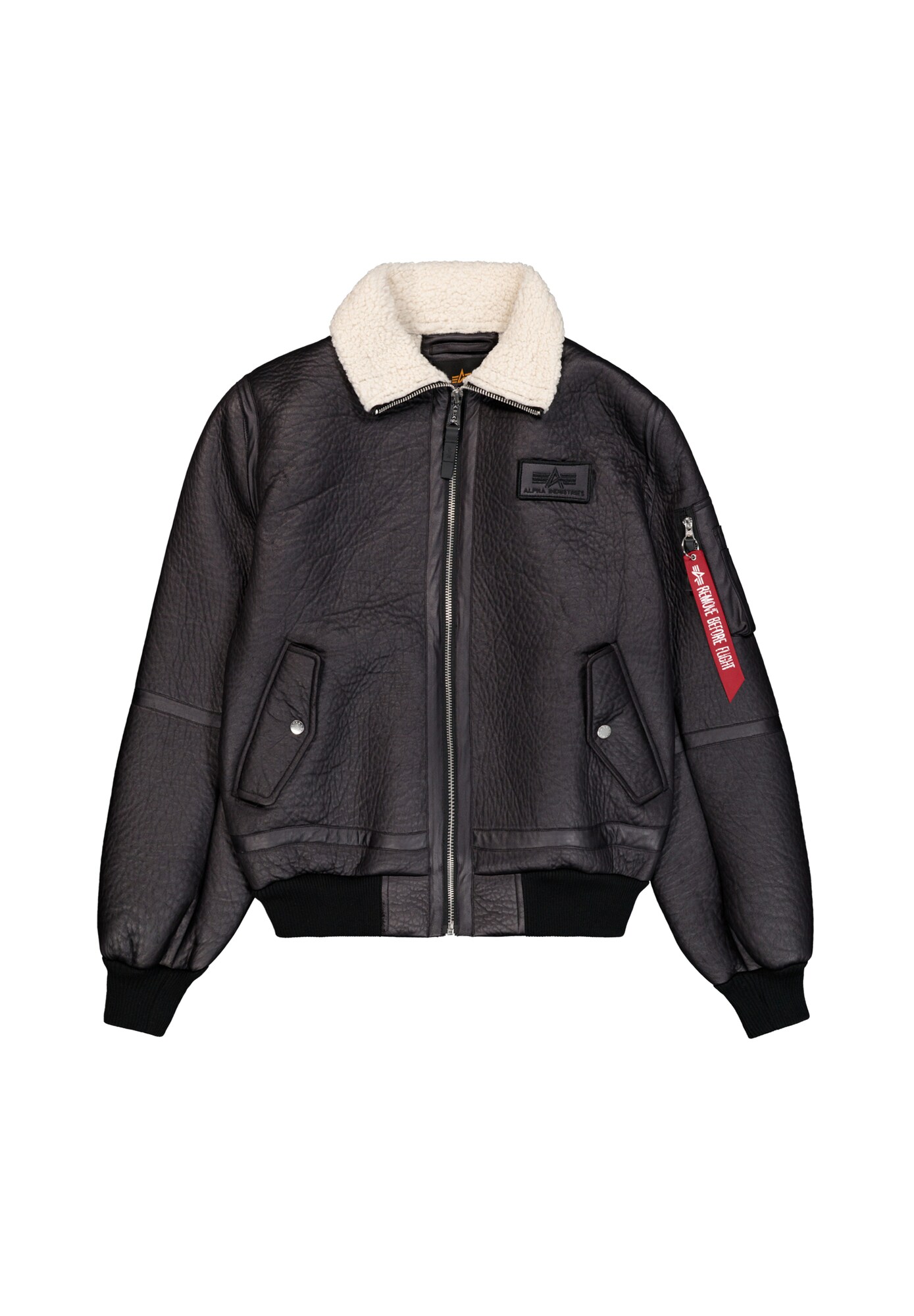 ALPHA INDUSTRIES Zimná bunda 'B-15-3'  čierna