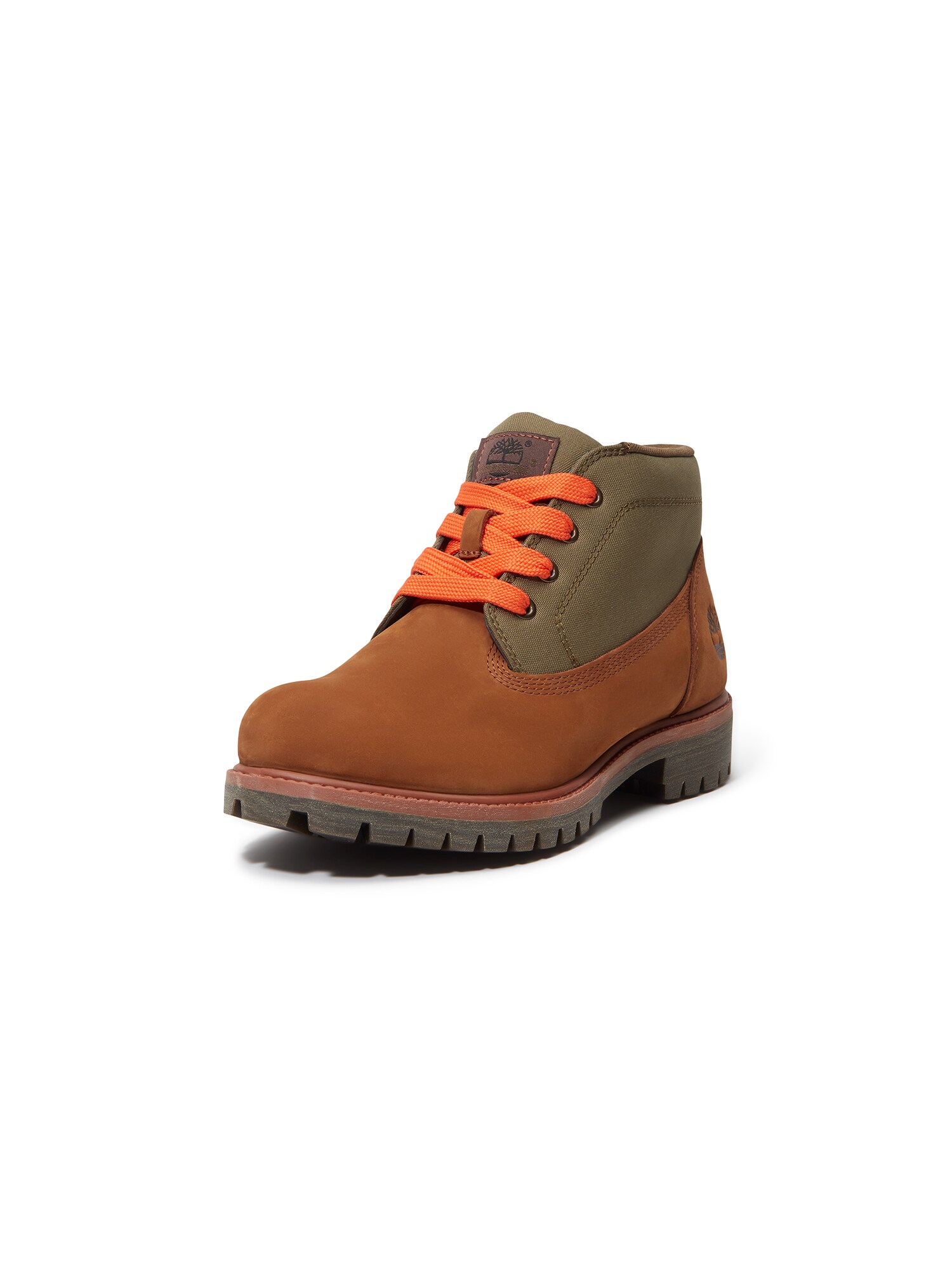 TIMBERLAND Botine Chukka  maro / verde / portocaliu