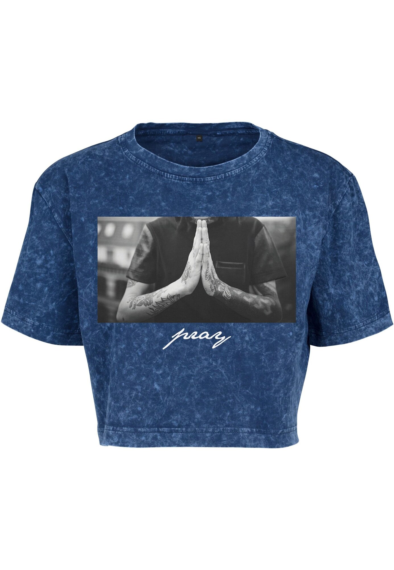 Mister Tee Póló 'Pray'  sötétkék / szürke / fekete akciós termékkép 1