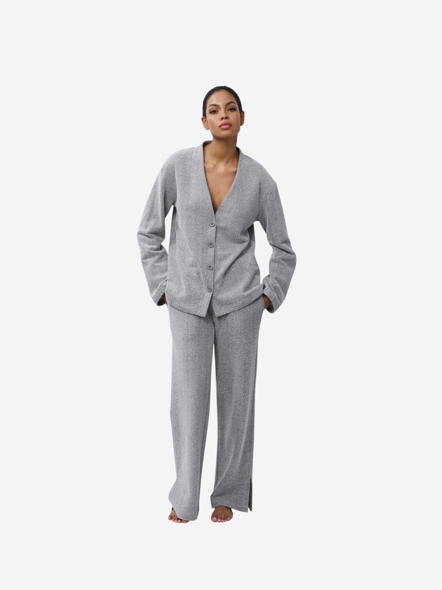 ARUELLE Pijama 'Eugenie' gris