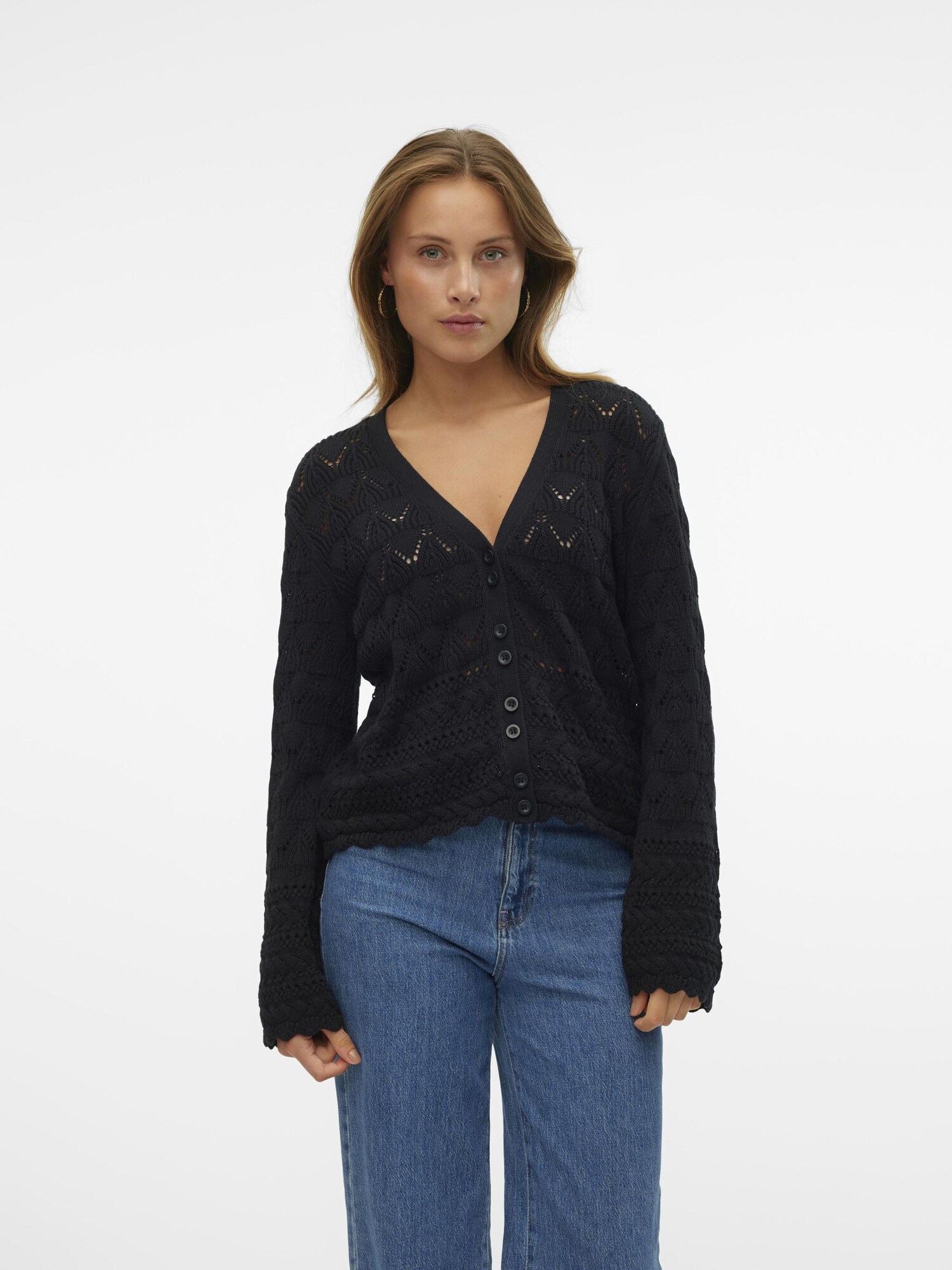 VERO MODA Kardigán 'VMLUA'  fekete termék 2. képe