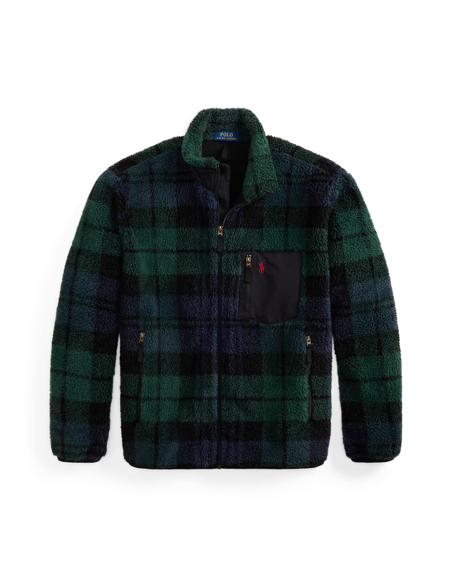 Polo Ralph Lauren Geacă de primăvară-toamnă bleumarin / verde / verde închis / negru