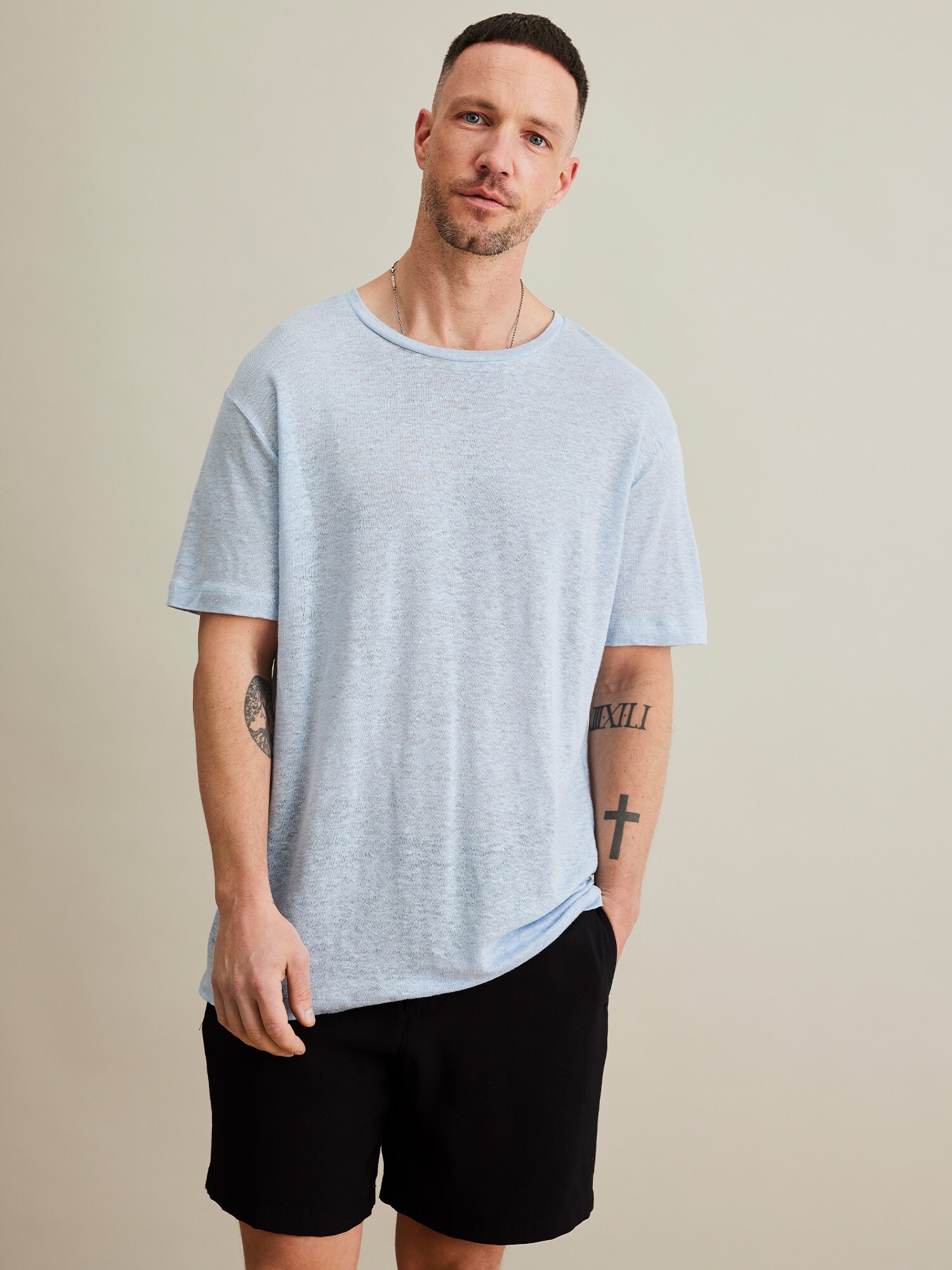 DAN FOX APPAREL Póló 'Dian'  világoskék termék 2. képe