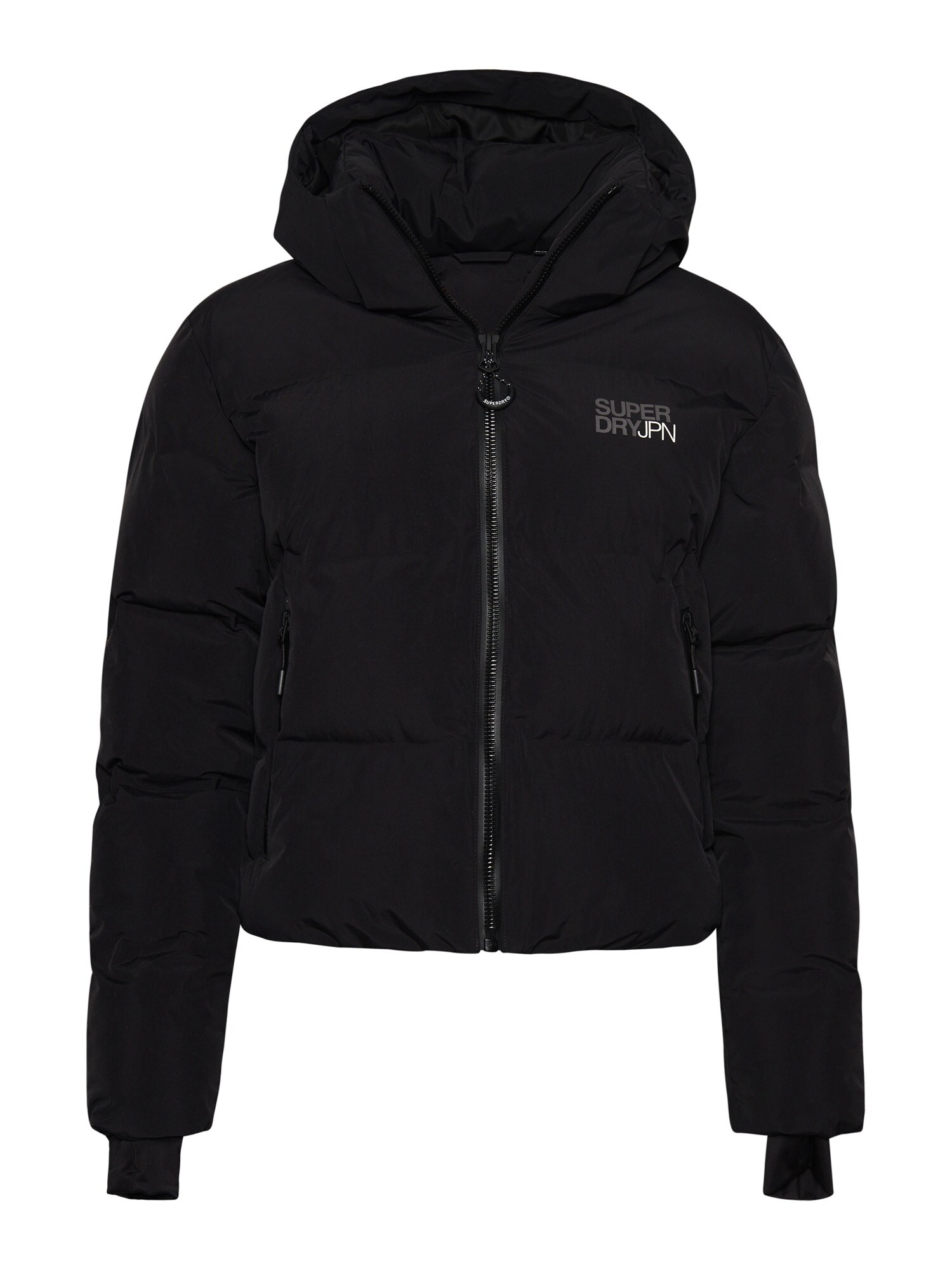 Superdry & Co Geacă de iarnă  gri taupe / negru / alb