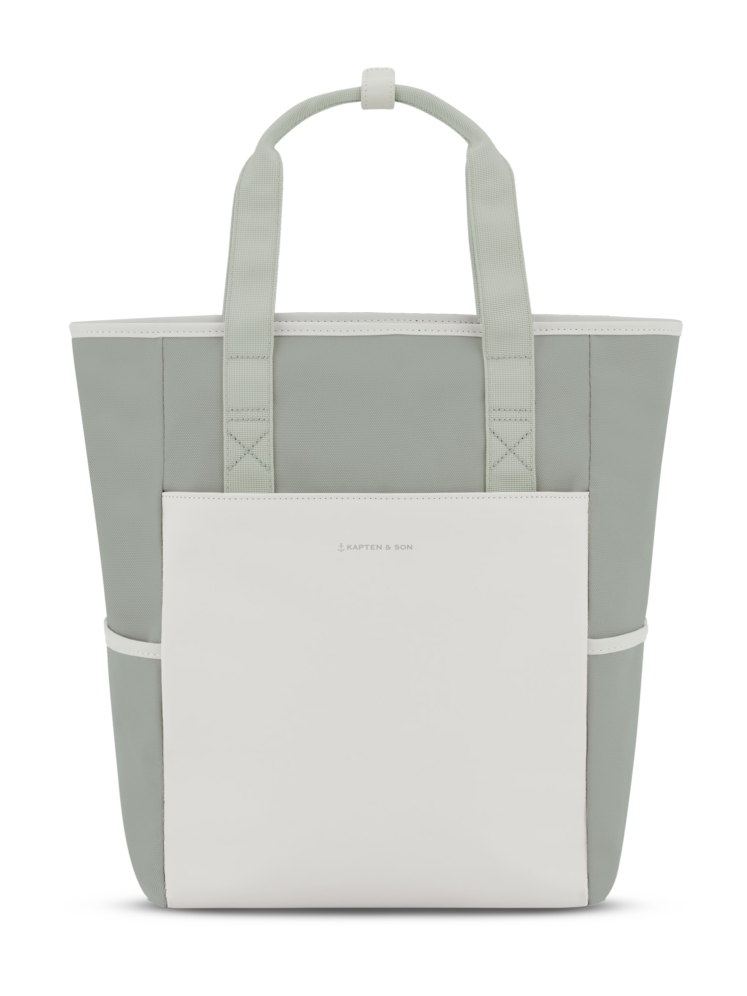 Kapten & Son Rucsac Lindby  verde pastel / alb murdar