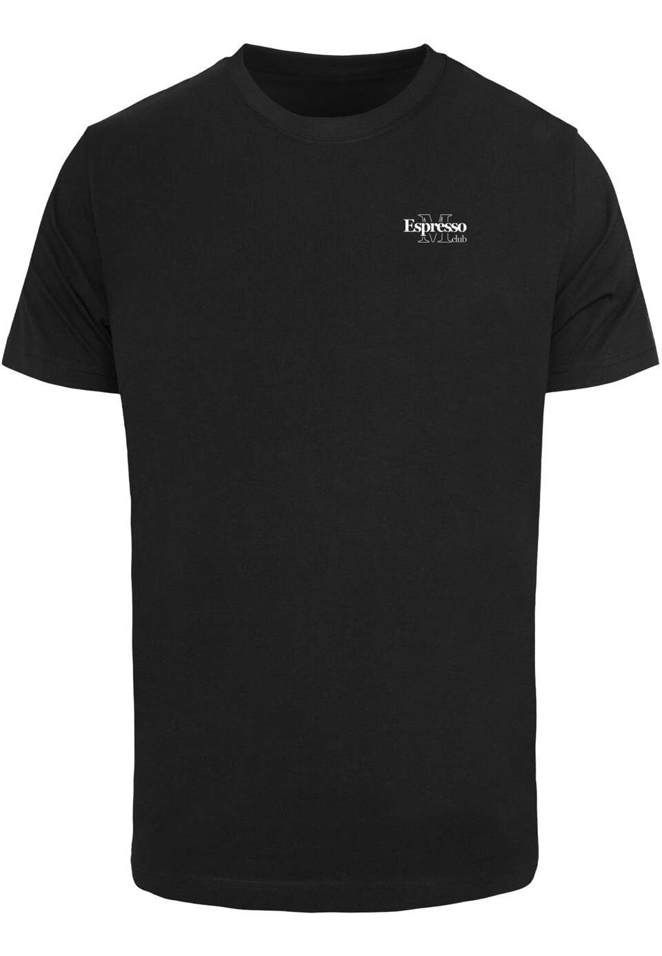 T-shirt 'Espresso M Club' choklad / ljusbrun / svart