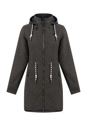 Schmuddelwedda Fleece jas Navy / Antraciet / Aardetinten