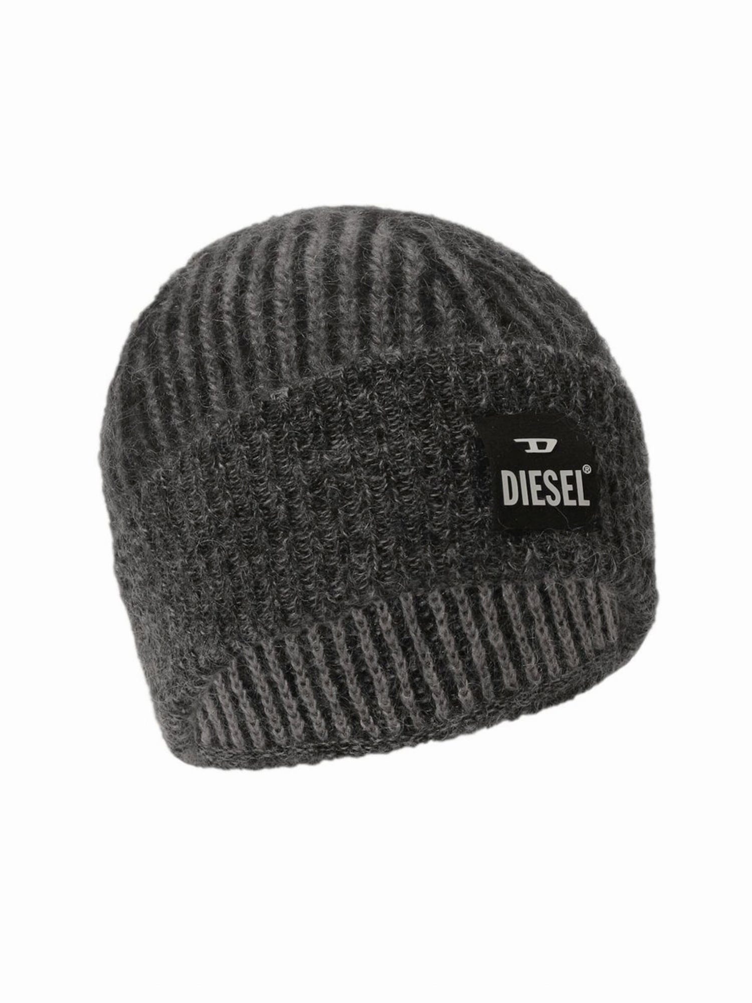 DIESEL Căciulă K-EDRO-MOHAIR-CAP gri metalic