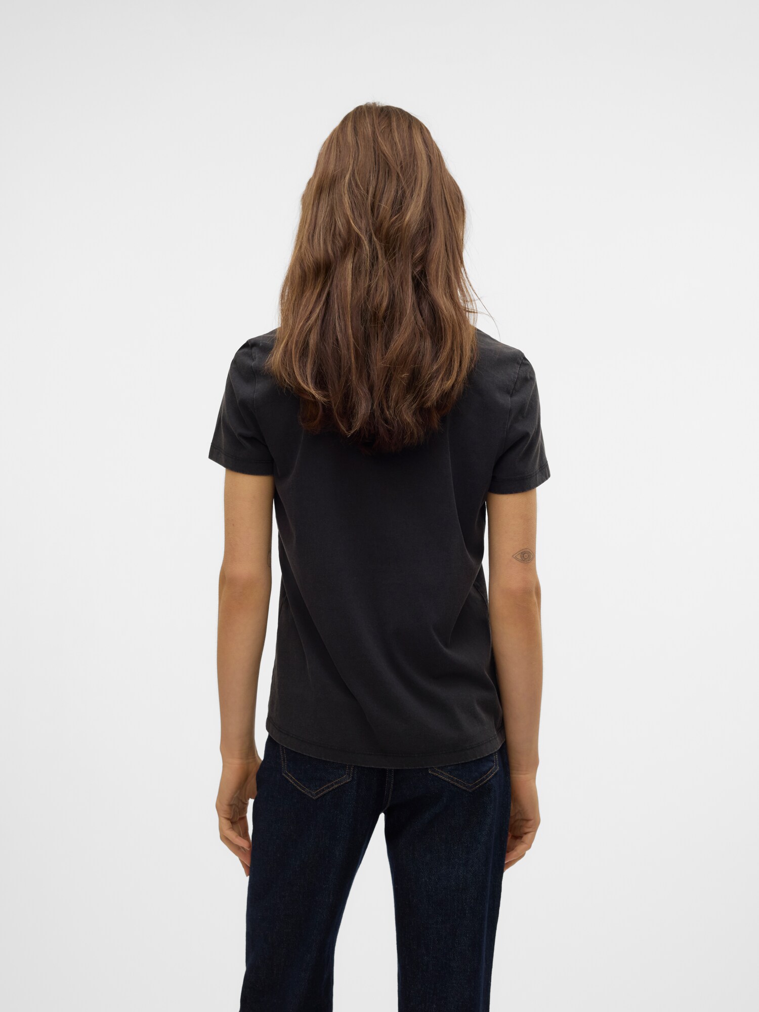 VERO MODA Tričko 'VMVASTA' zlatá / čierna / biela (obrázok 5)