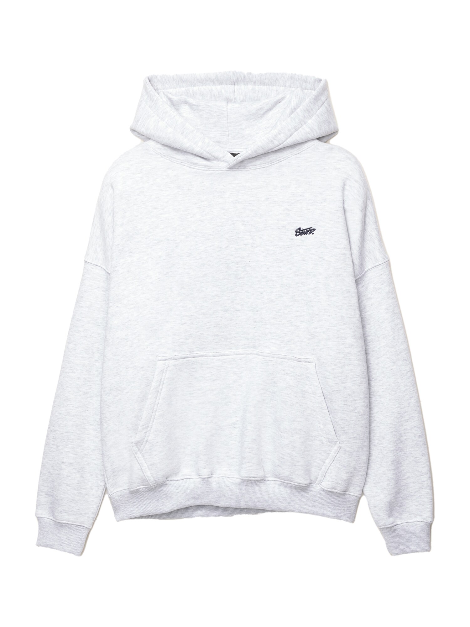 Pull&Bear Bluză de molton STWD  gri deschis / negru