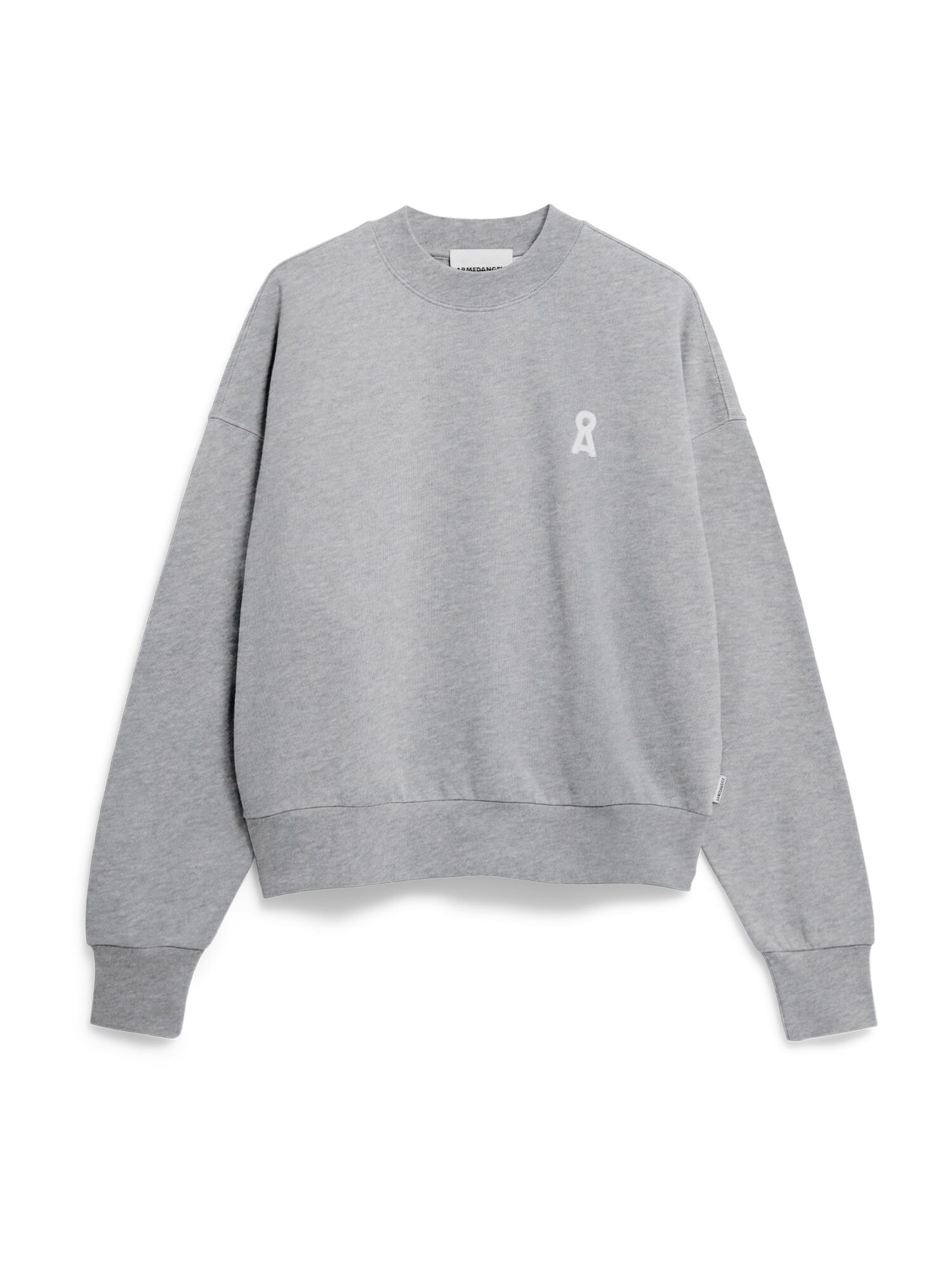 ARMEDANGELS Bluză de molton Alizaa  gri deschis / alb