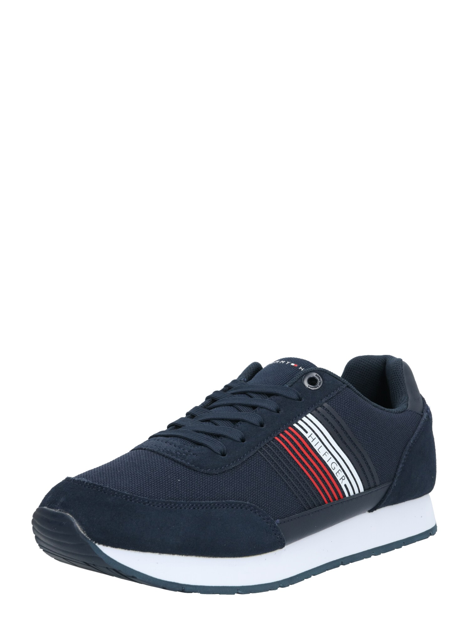 TOMMY HILFIGER Sportbačiai be auliuko 'CORPORATE MAT'  tamsiai mėlyna / balta / raudona
