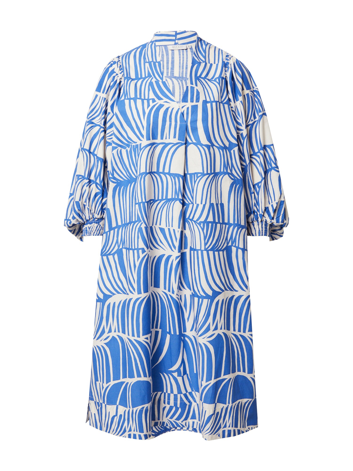 Masai Vestido 'Nalo'  azul real / branco