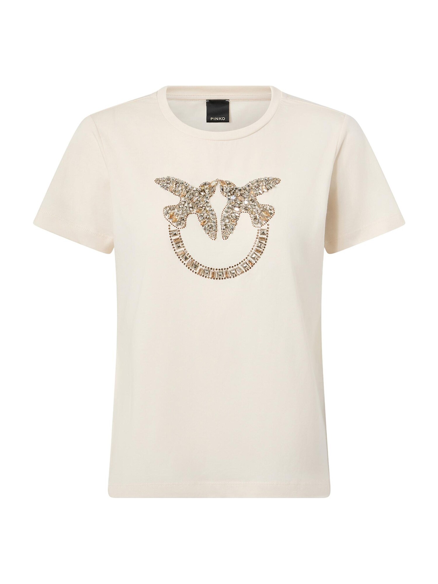 PINKO Camiseta 'PINKO QUENTIN T-SHIRT JERSEY T-SHIRT' beige – imagen 1