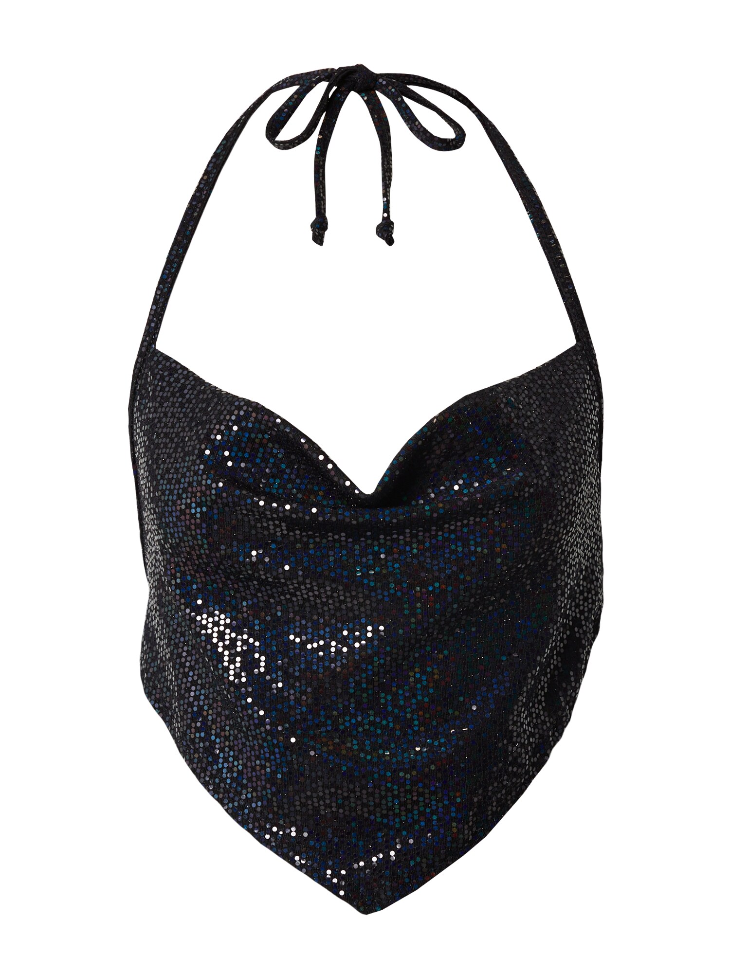 Nasty Gal Top  kék / lilásvörös / fekete / ezüst akciós termékkép 1