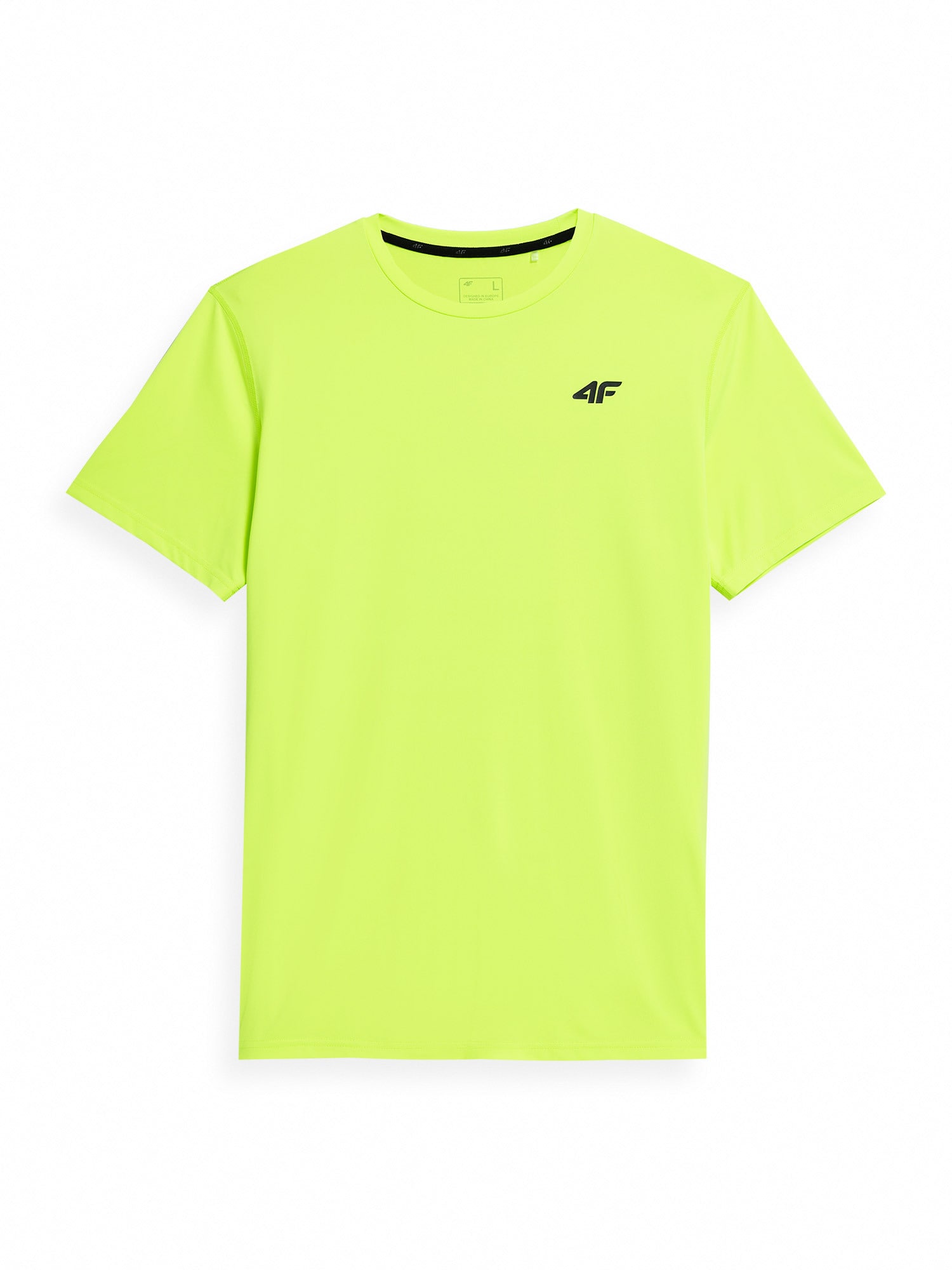 4F Sportiniai marškinėliai neoninė geltona