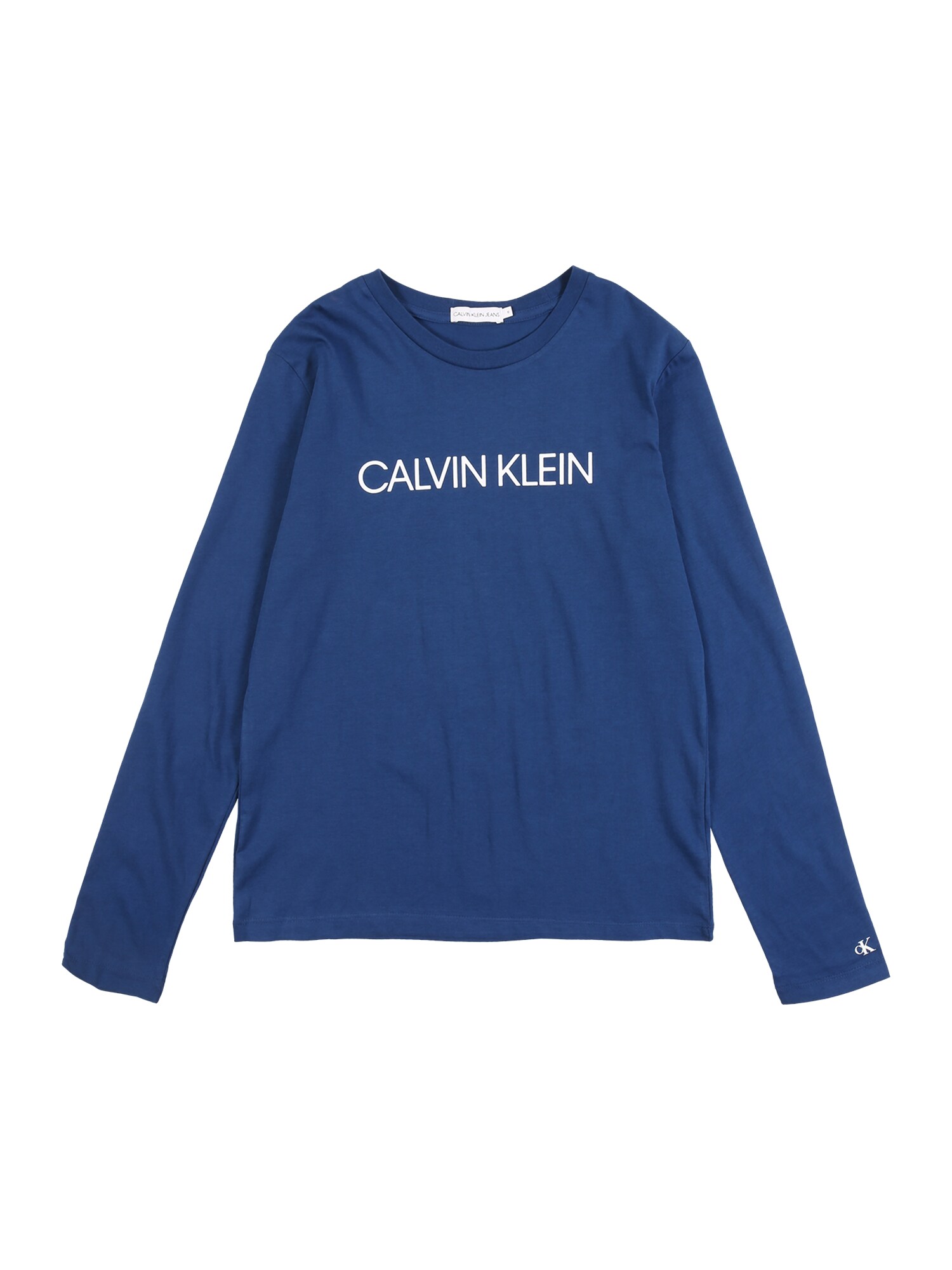 Calvin Klein Jeans Marškinėliai  balta / mėlyna