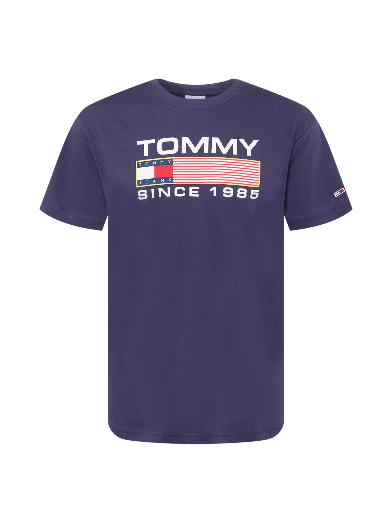 Tommy Jeans T-Shirt wei / marine / rot / hellgelb
