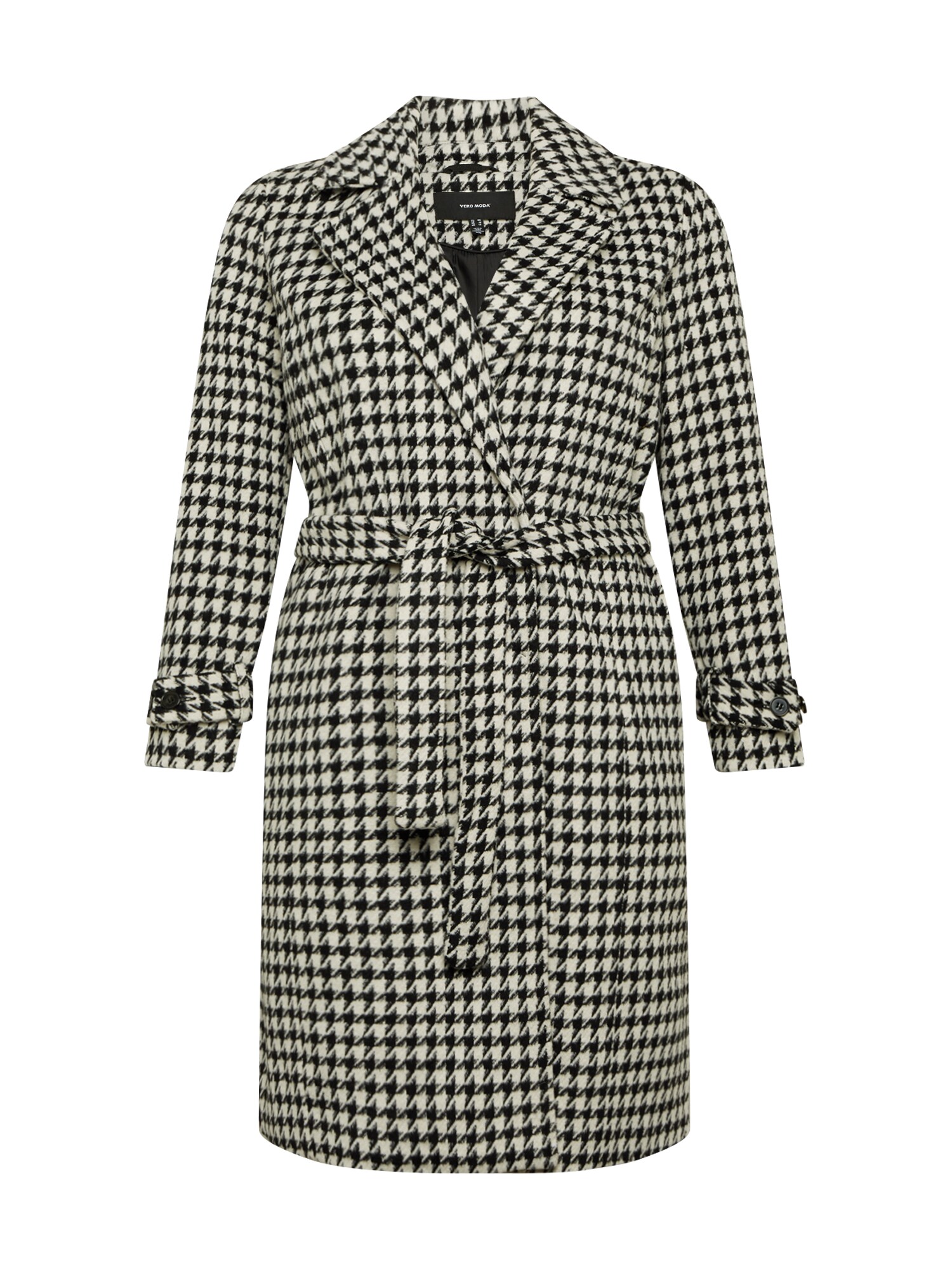 Vero Moda Curve Rudeninis-žieminis paltas 'Aria'  juoda / kremo
