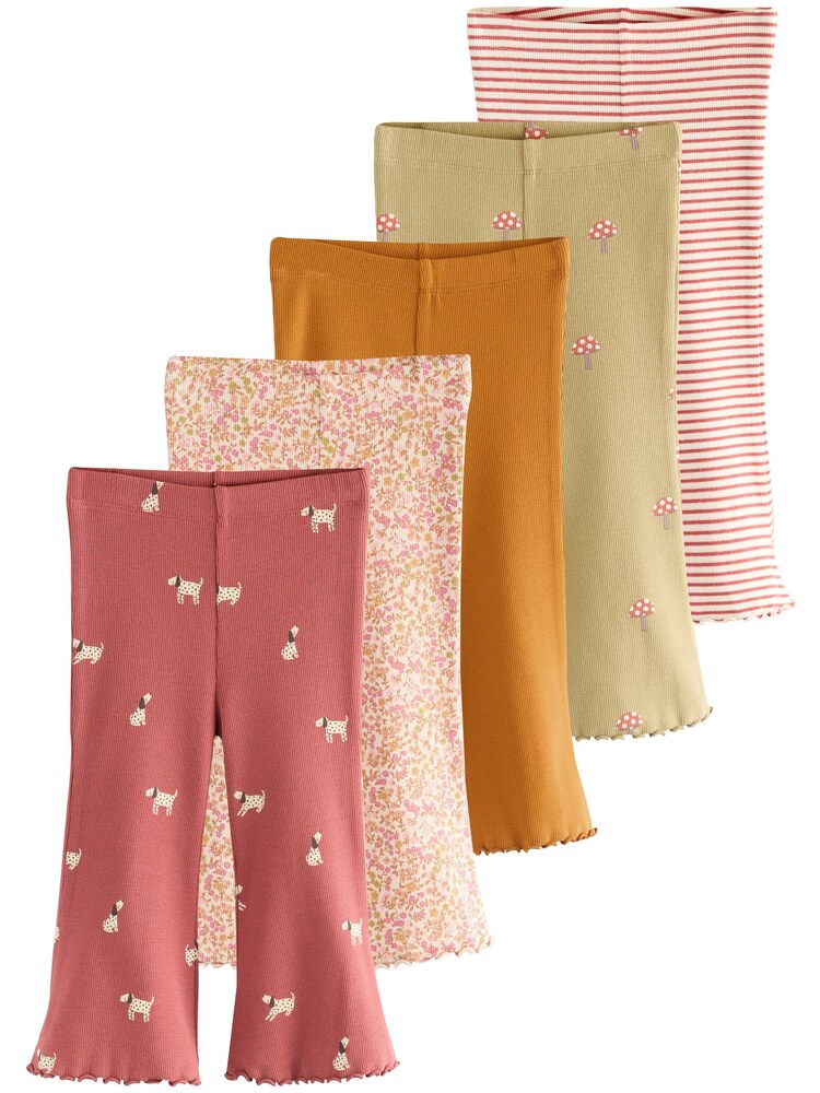 Next Leggings Mädchen Größe 122 kiwi / dunkelorange / melone / wollweiß