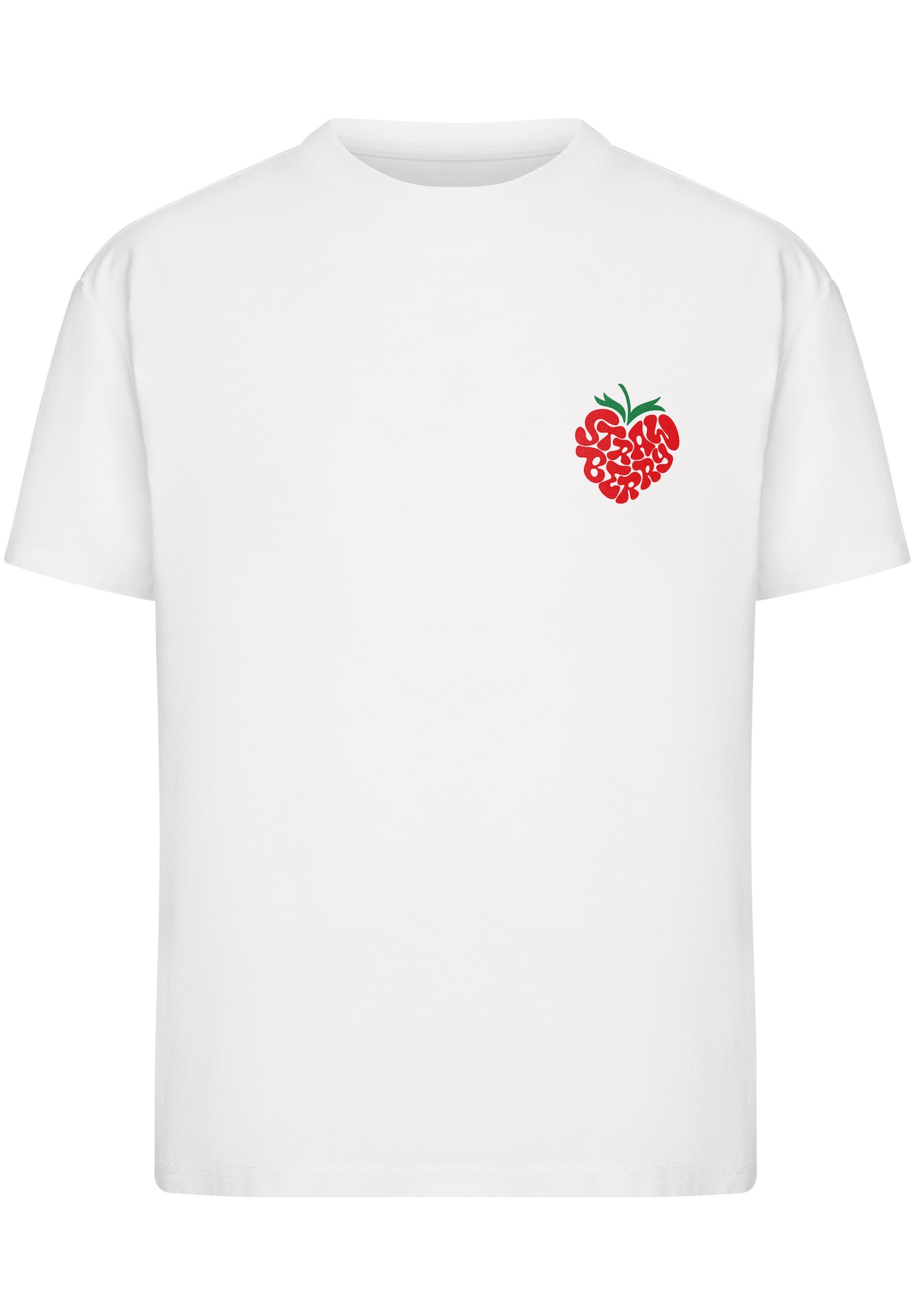 Miss Tee Tricou Strawberry Heart verde / roșu / alb