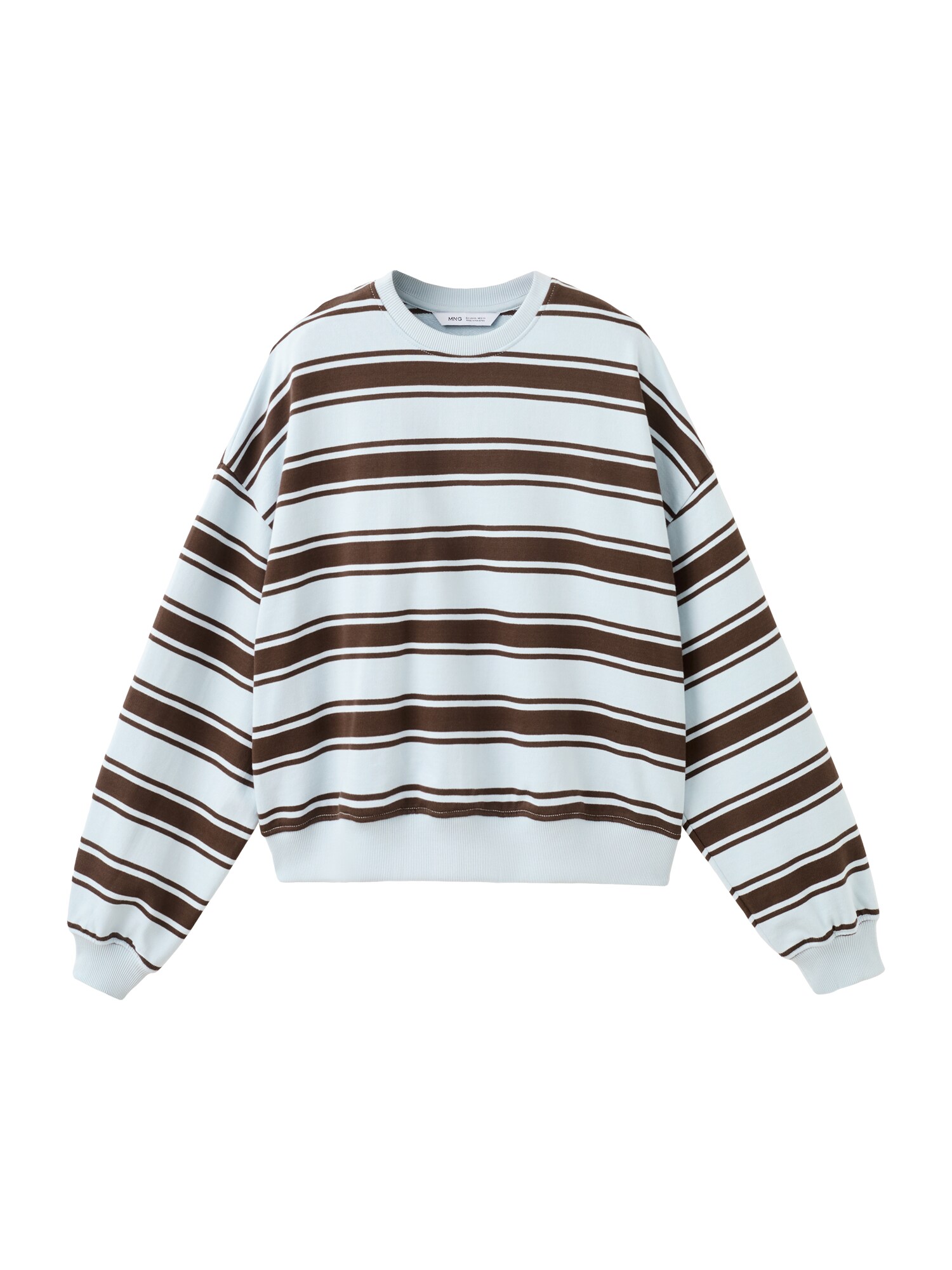 MANGO TEEN Sweater majica 'Beara'  svijetloplava / čokolada