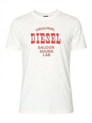 DIESEL Camiseta 'T-DIEGOR-E12'  blanco natural