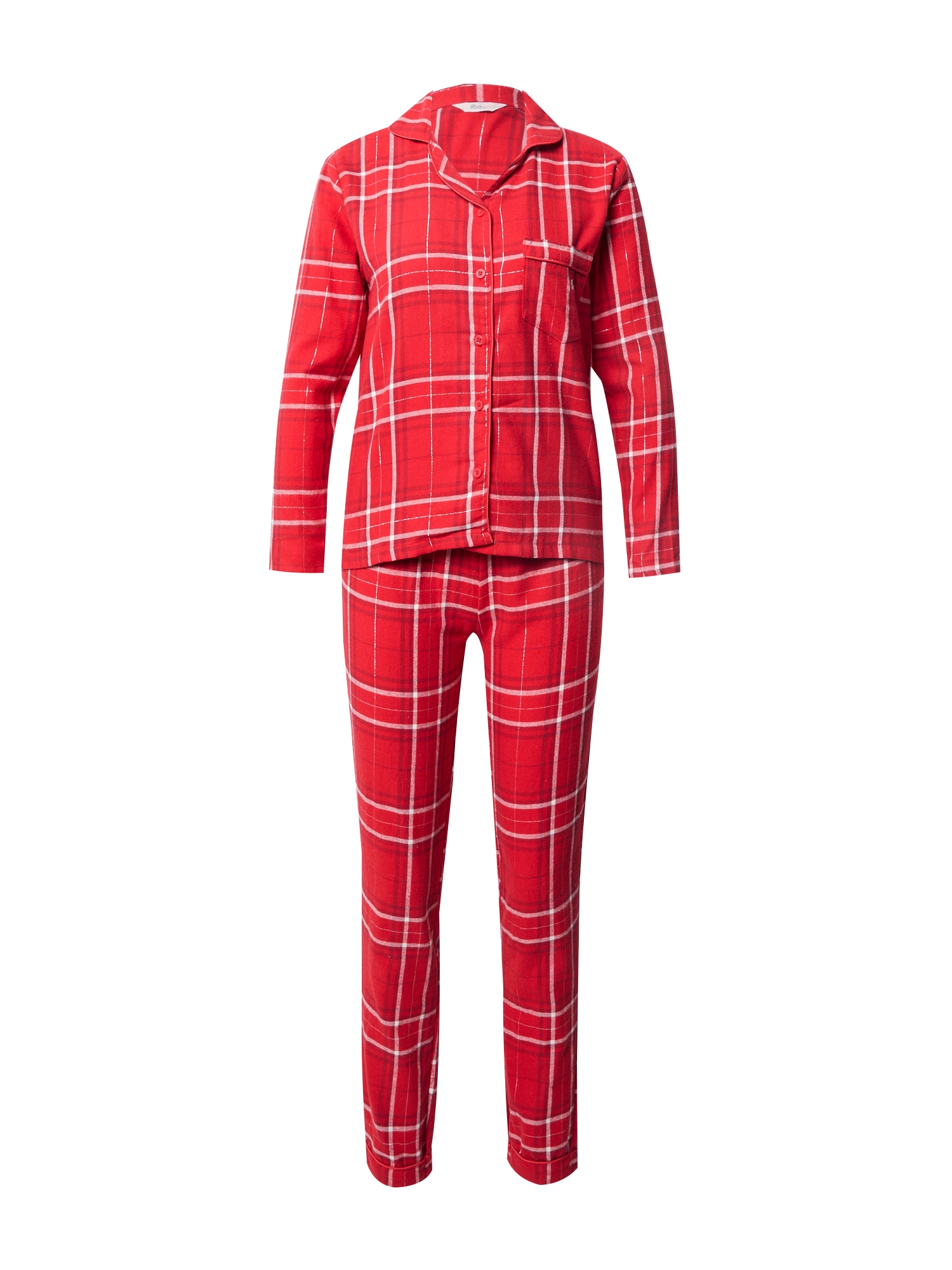 Boux Avenue Пижама  червено / тъмночервено / бяло