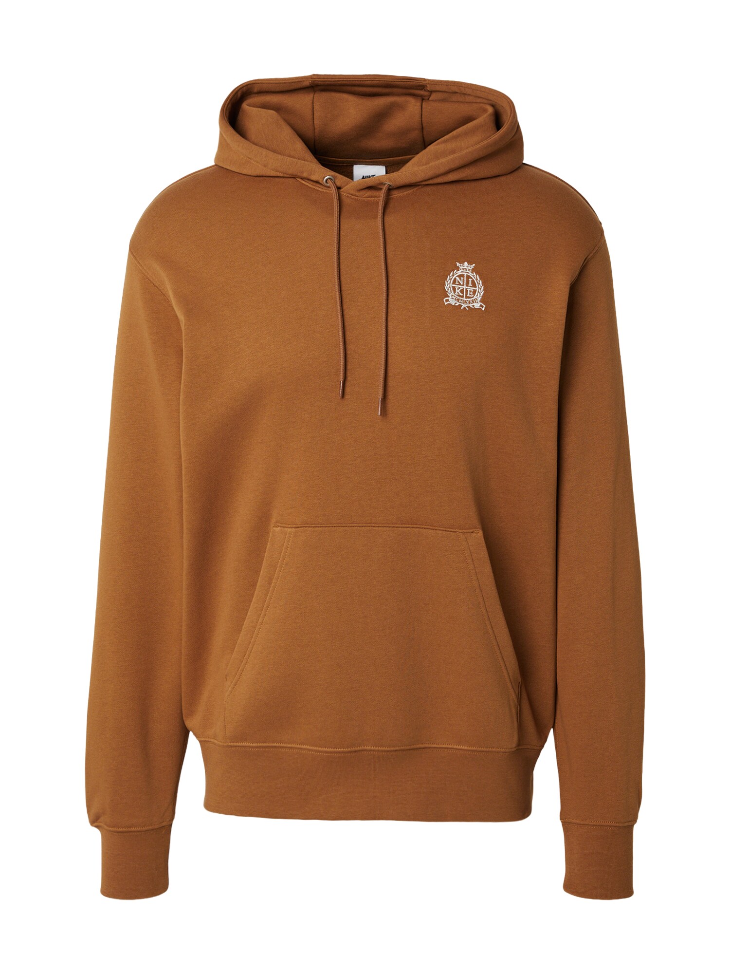 Nike Sportswear Bluză de molton Club maro caramel / alb murdar