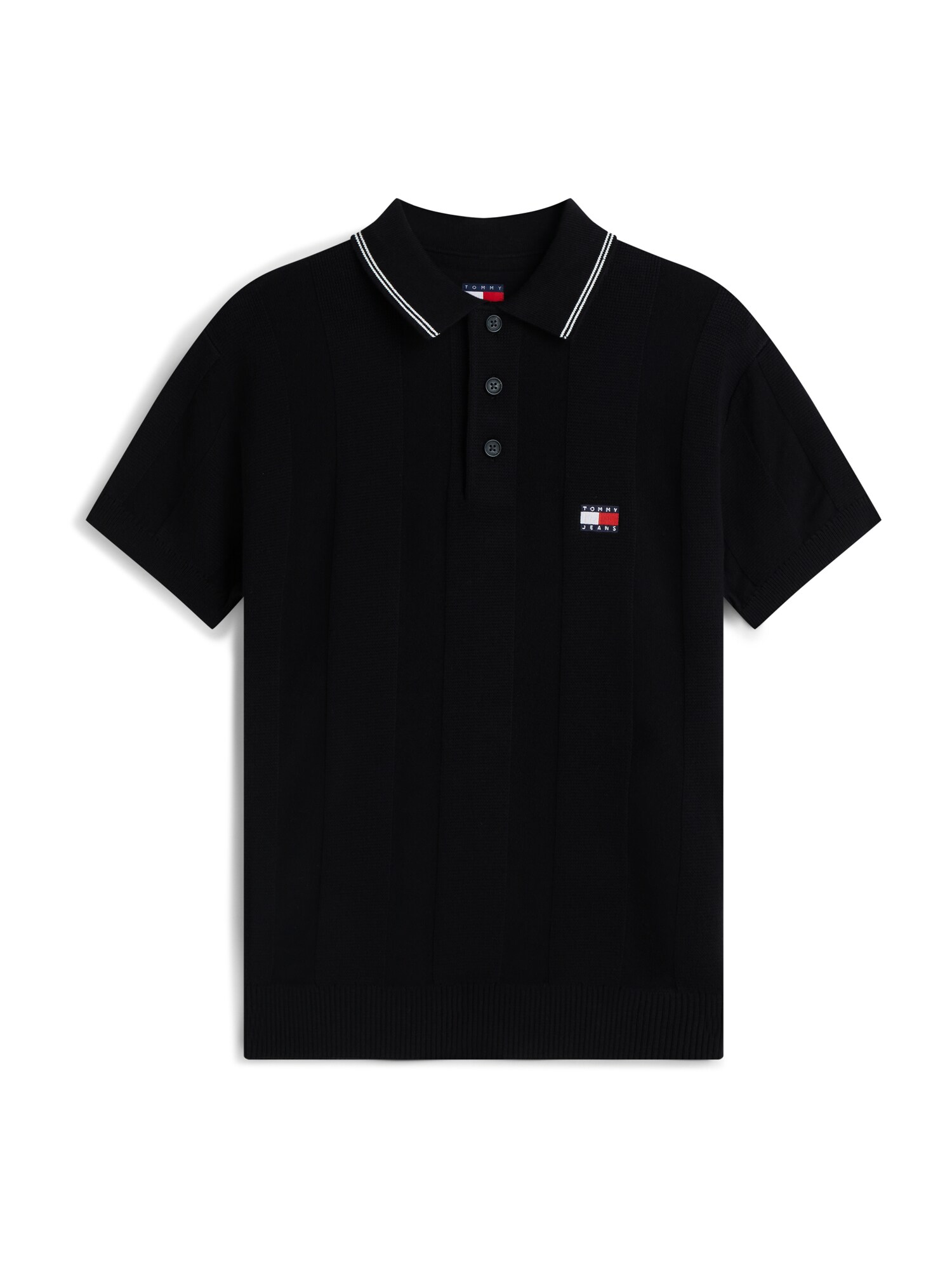 Tommy Jeans Pulover  črna / bela