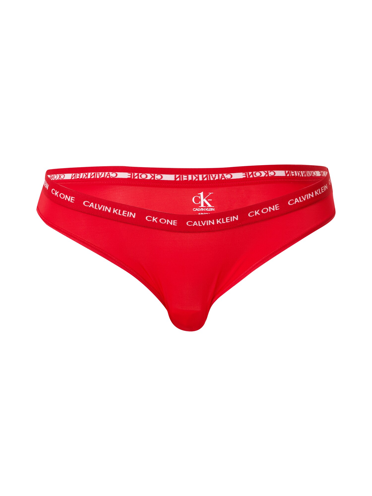 Calvin Klein Underwear Moteriškos kelnaitės 'Brazilian'  raudona / balta