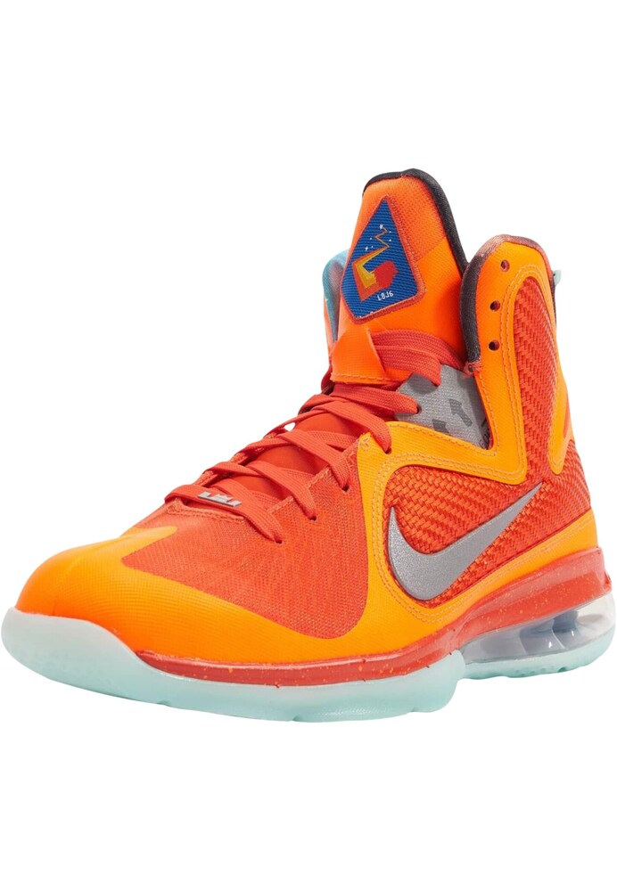 NIKE Sneaker 'Lebron 9 Big Bang' Herren Größe 41 grau / orange / hellorange