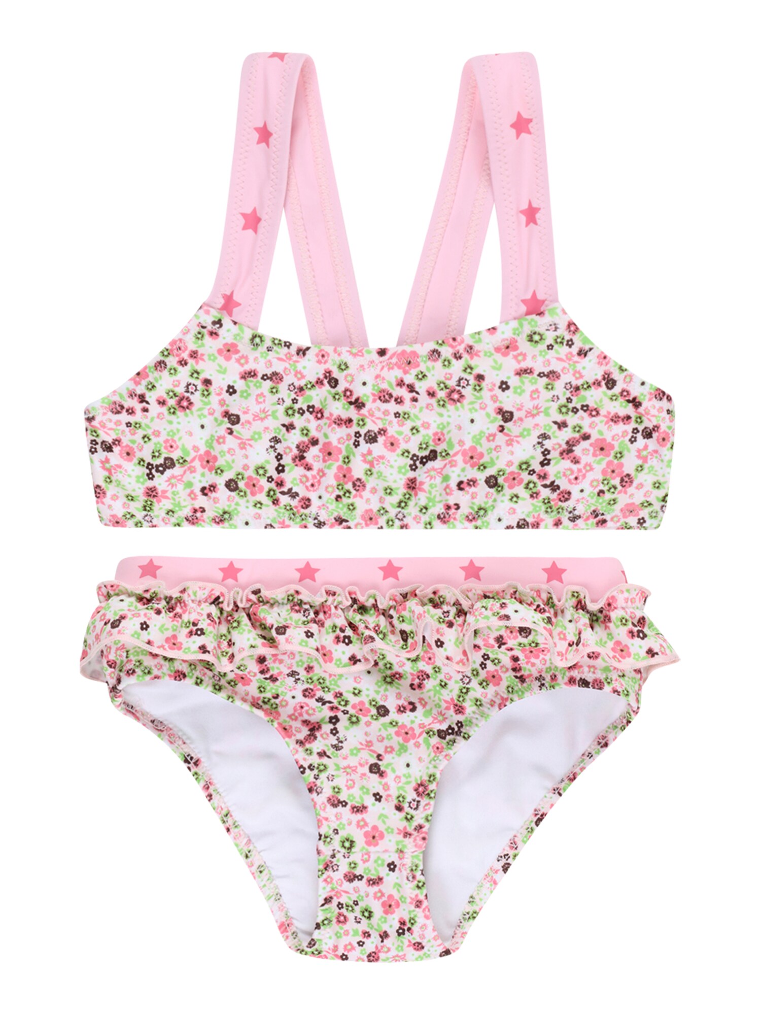 Molo Bikinis 'Naila' šviesiai žalia / rožių spalva / pudros spalva / burgundiško vyno spalva