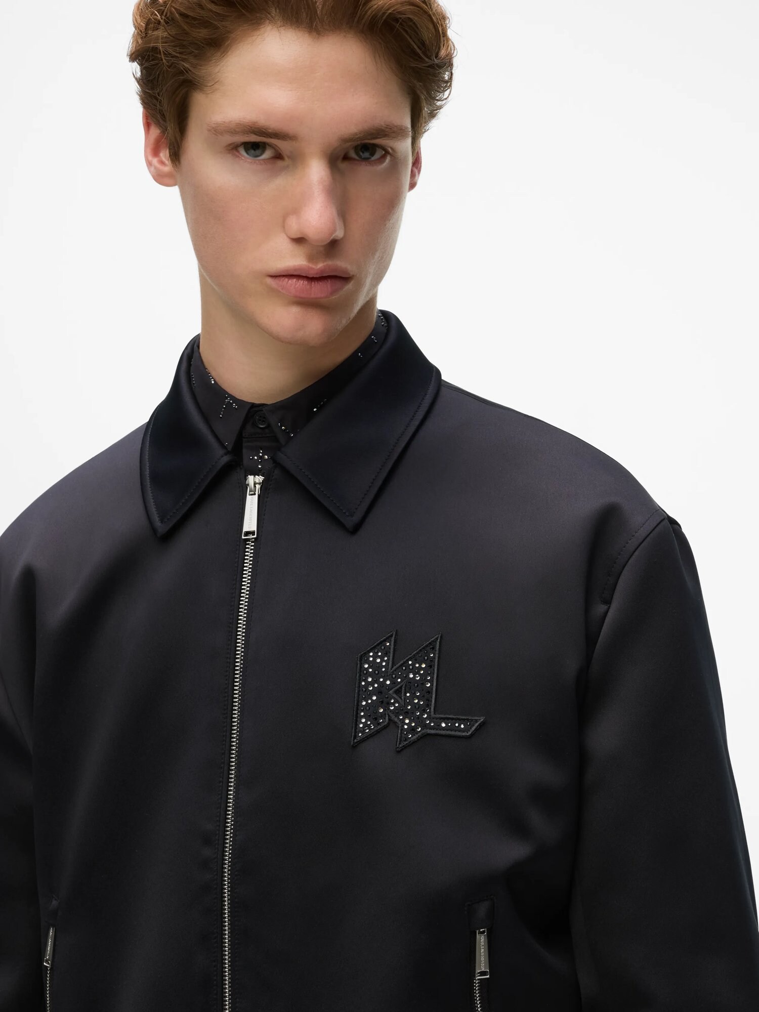 Karl Lagerfeld Chaqueta de entretiempo negro – imagen 23