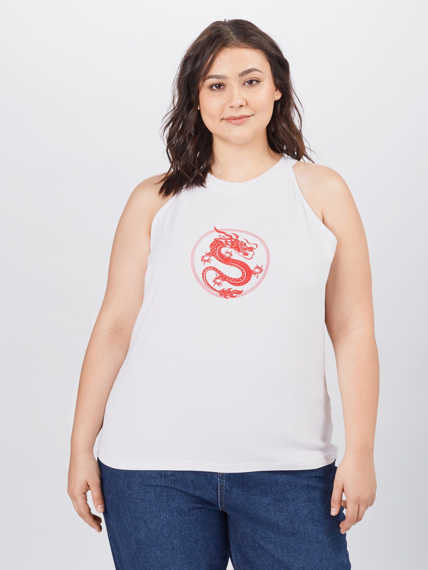 Merchcode Top  piros / fehér termék 2. képe