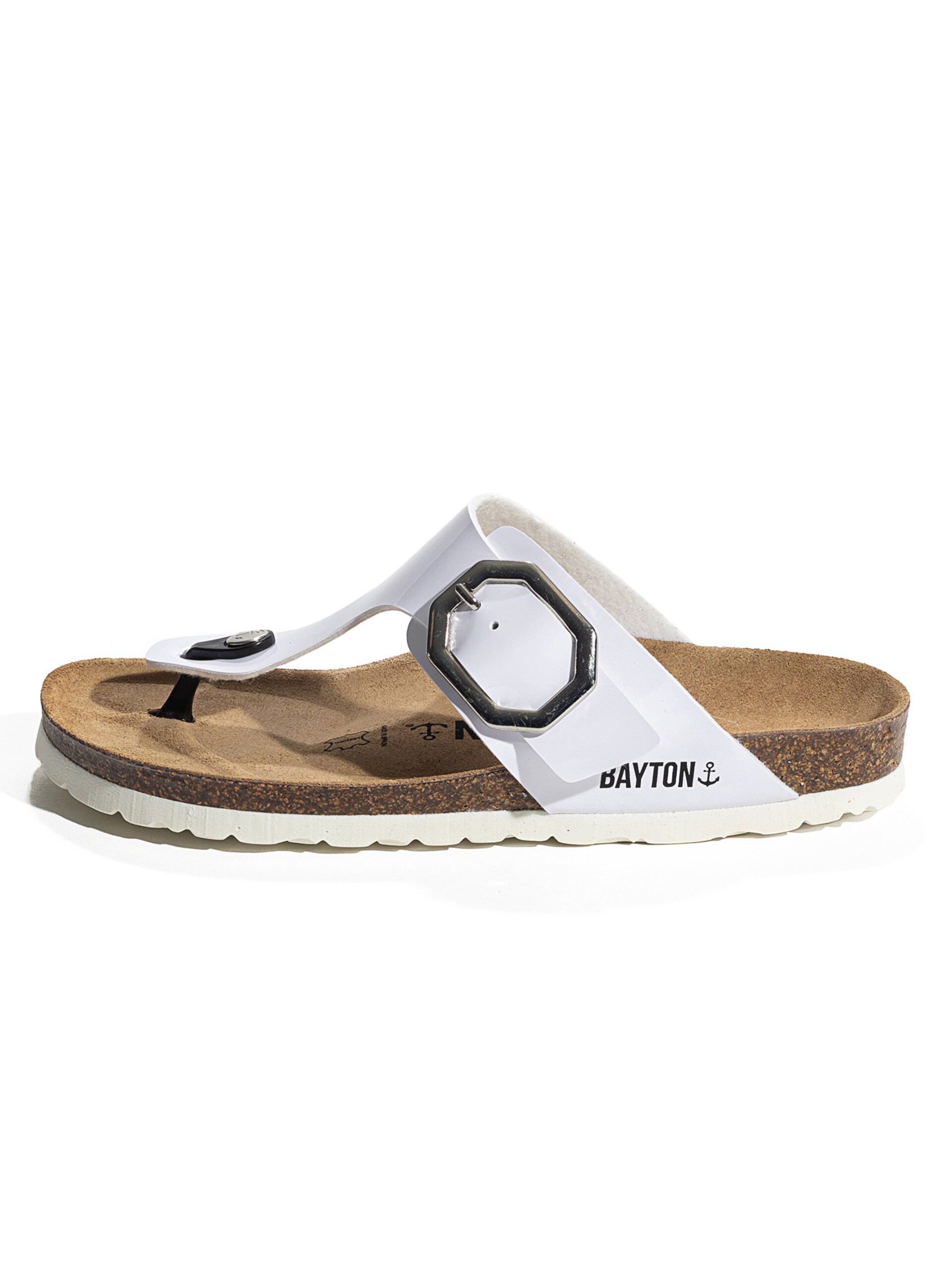 Bayton Tådelare 'Mercure' svart / silver sandaler dam
