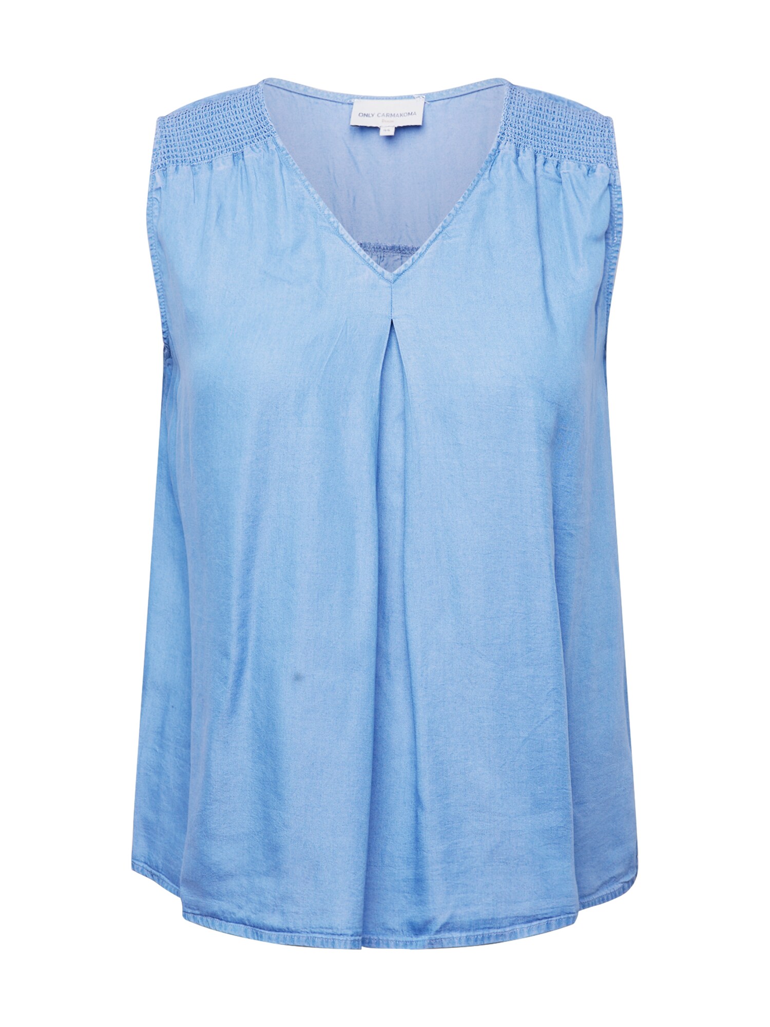 ONLY Carmakoma Top 'LAURA' modrá denim
