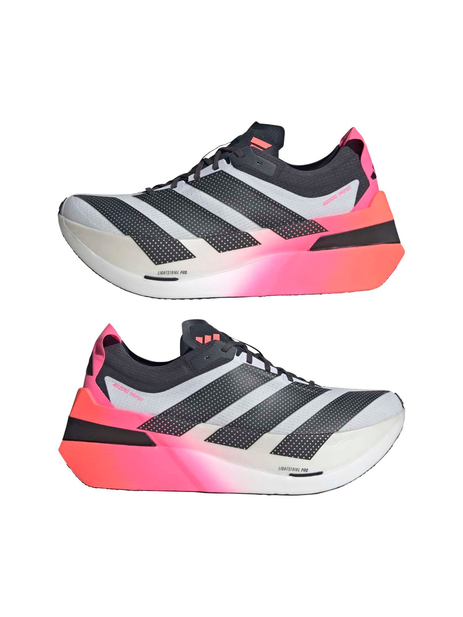 ADIDAS PERFORMANCE Calzado deportivo 'Adizero Dropset Elite' gris / rosa neón / negro – imagen 2