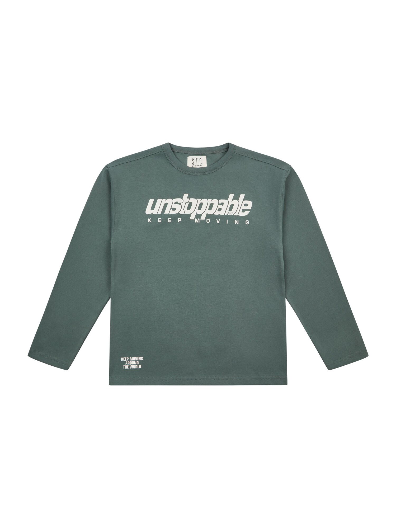 STACCATO Tricou  oliv / alb