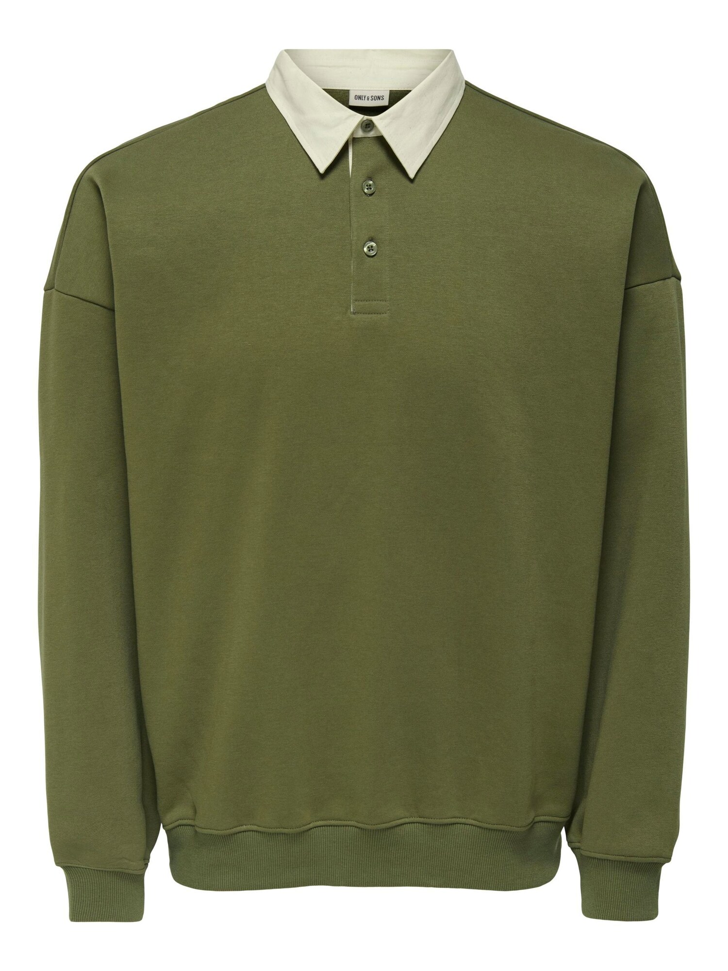 Only &amp; Sons Sudadera 'ONSJeffrey'  verde / blanco